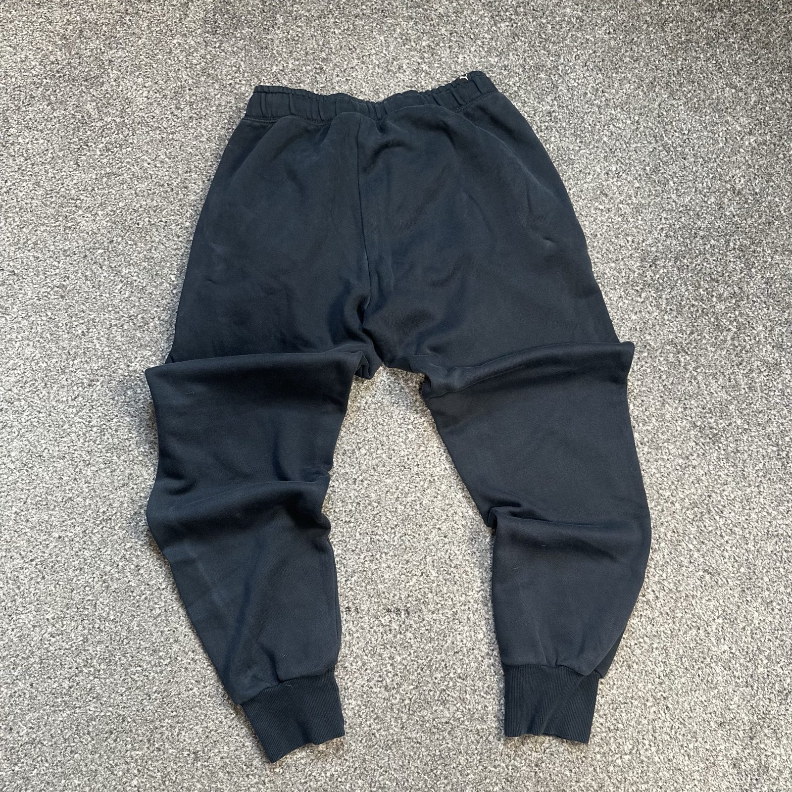 Puma Essentials Black Logo Joggers Cuffed Tracksuit Bottoms image 4