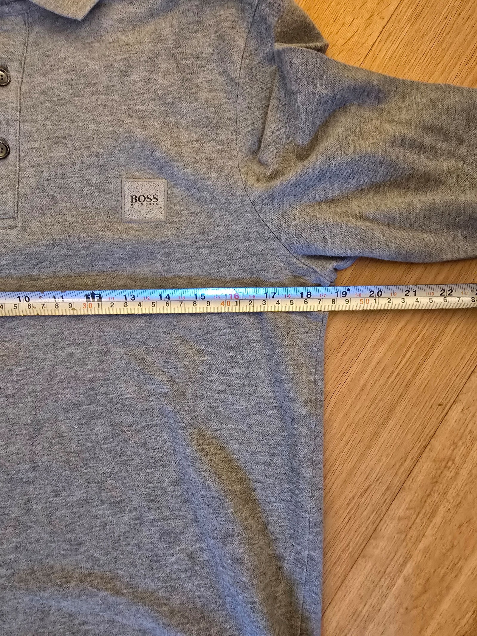 Hugo Boss Grey Slim Fit Polo Shirt Medium Cotton image 5