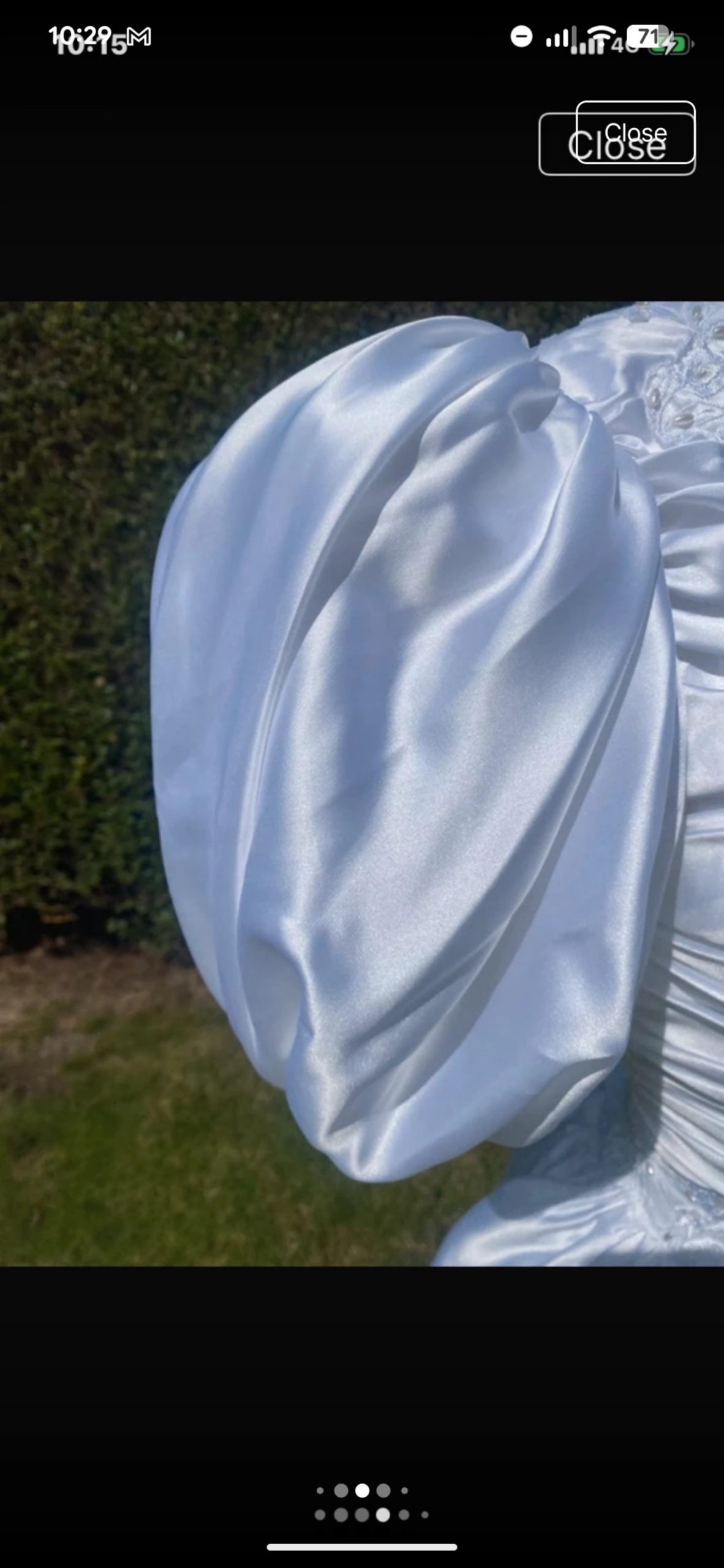 Stunning Authentic Vintage Gianni Balenti Wedding Dress – Estimated Size UK 8 image 4