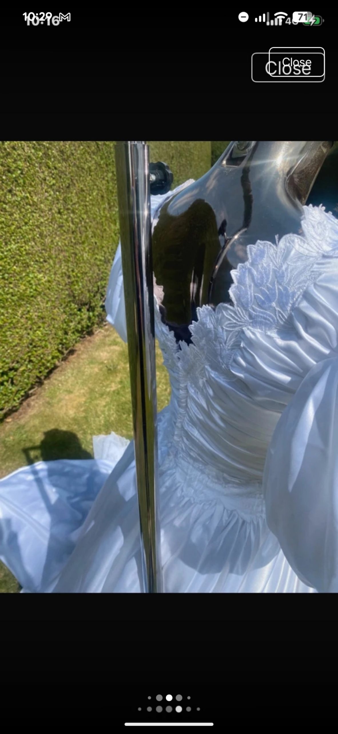Stunning Authentic Vintage Gianni Balenti Wedding Dress – Estimated Size UK 8 image 9