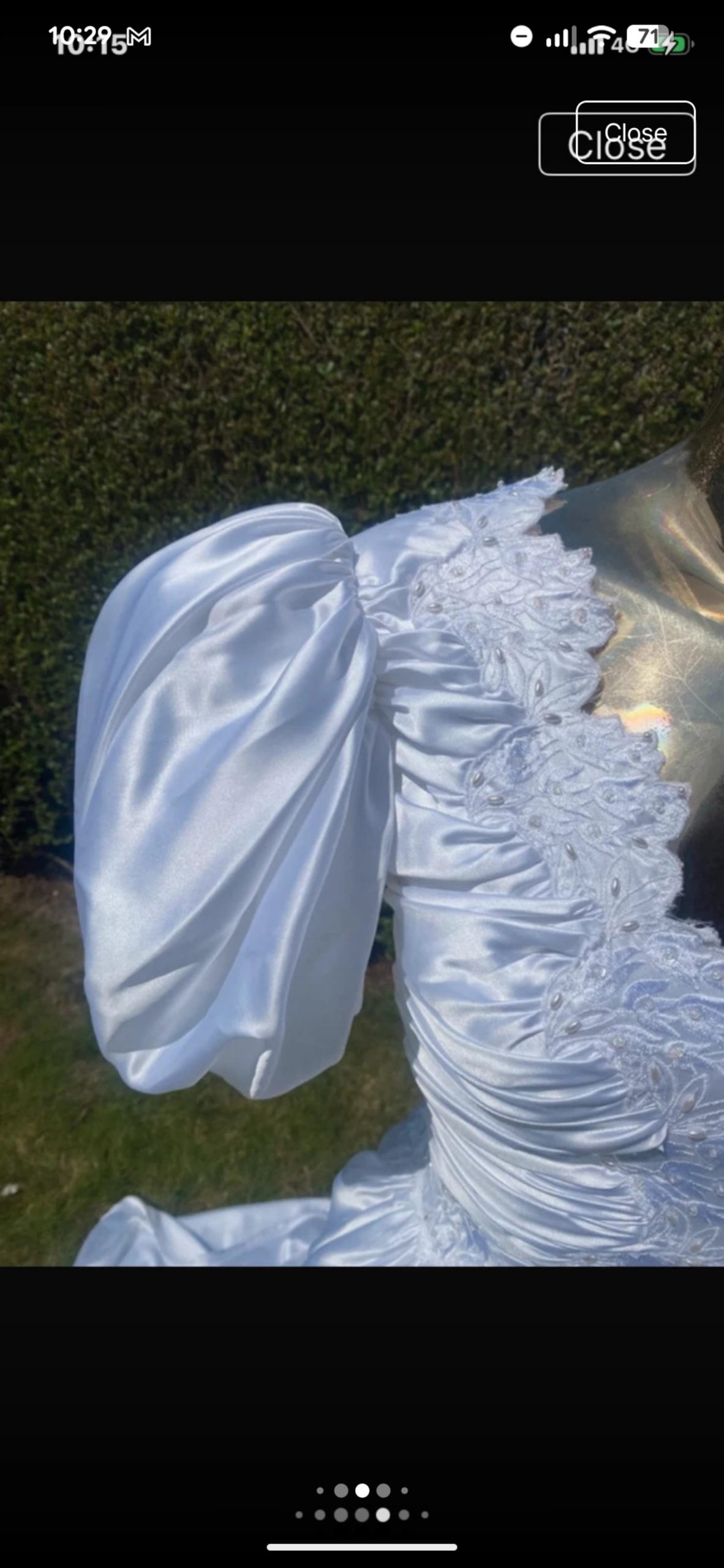 Stunning Authentic Vintage Gianni Balenti Wedding Dress – Estimated Size UK 8 image 7