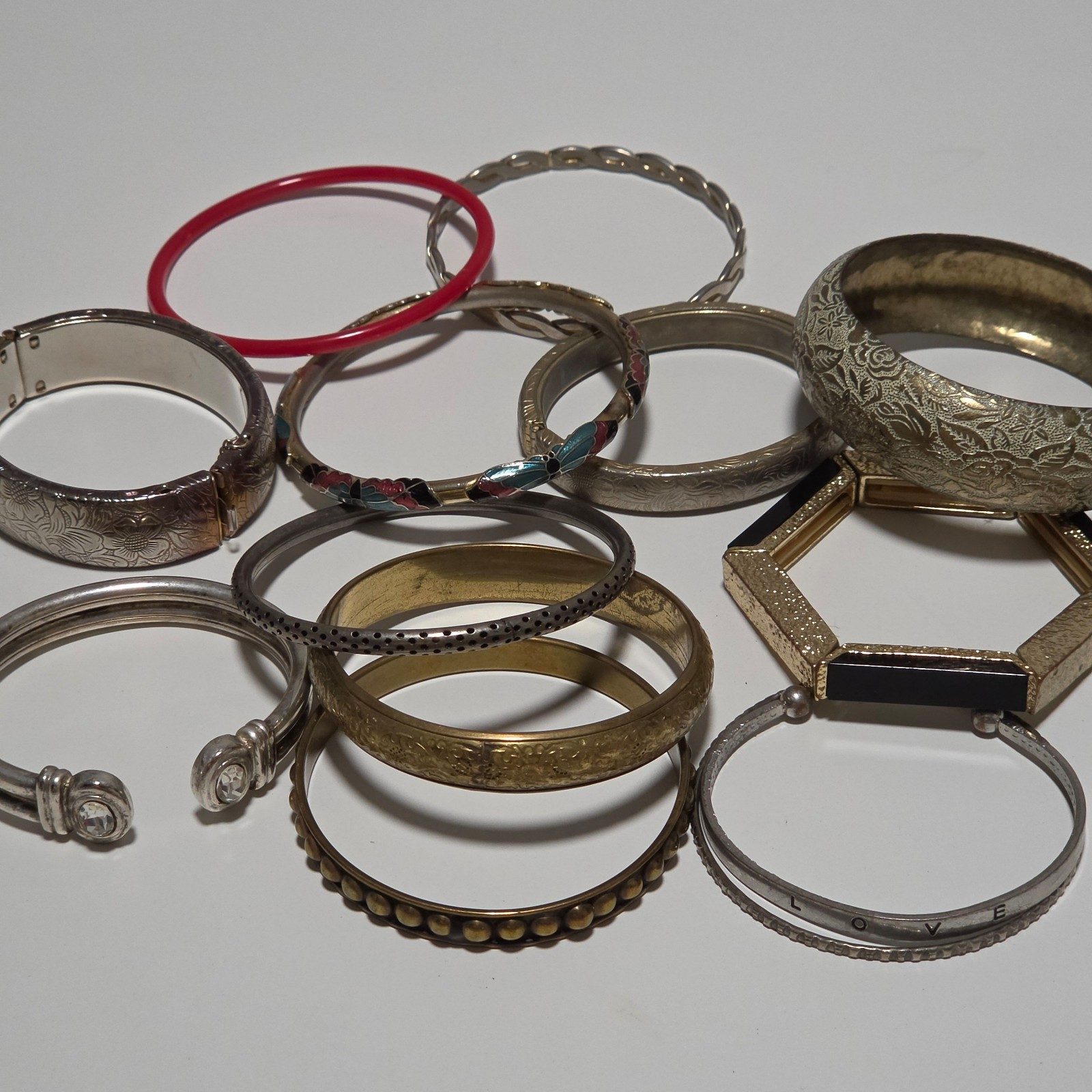 Mixed Metal Multi-Style Bangles.b3 image 2