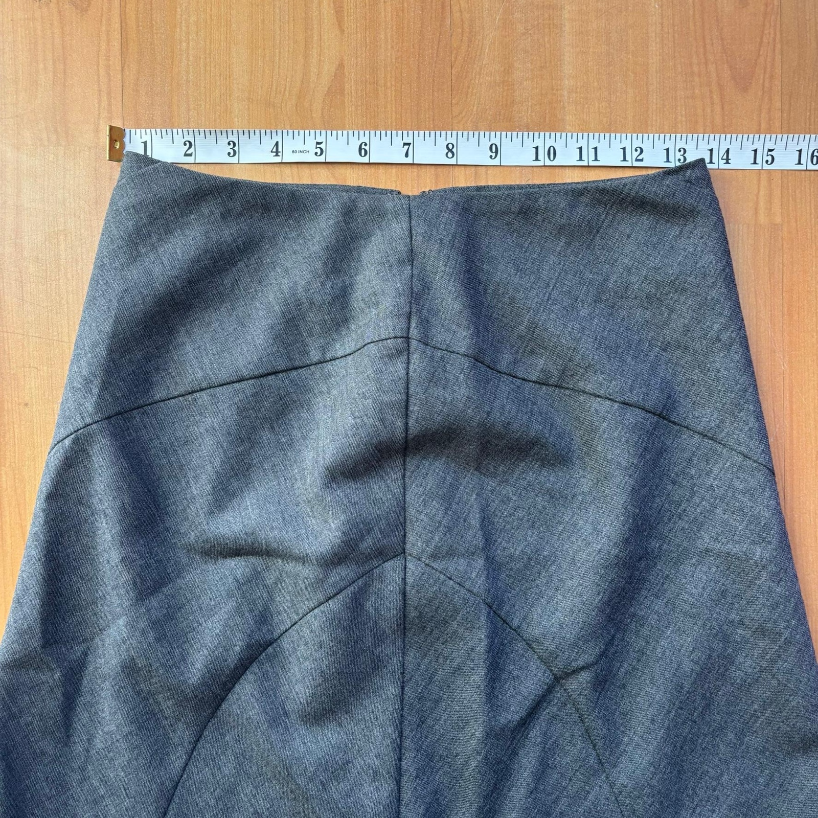 Laura Ashley Grey Floral Embroidered Skirt UK 8 image 4