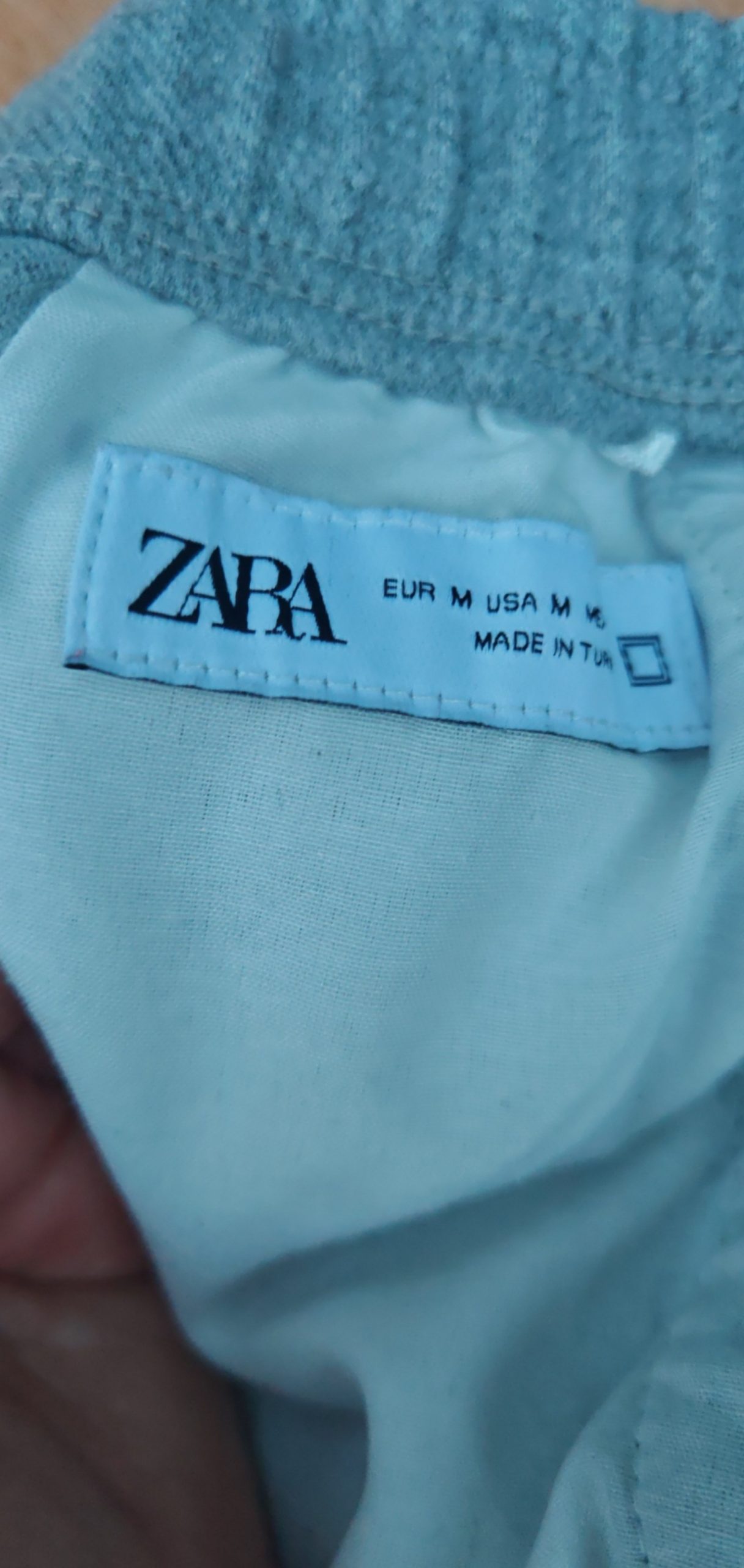 Zara Men's Grey Cotton Shorts Medium image 3