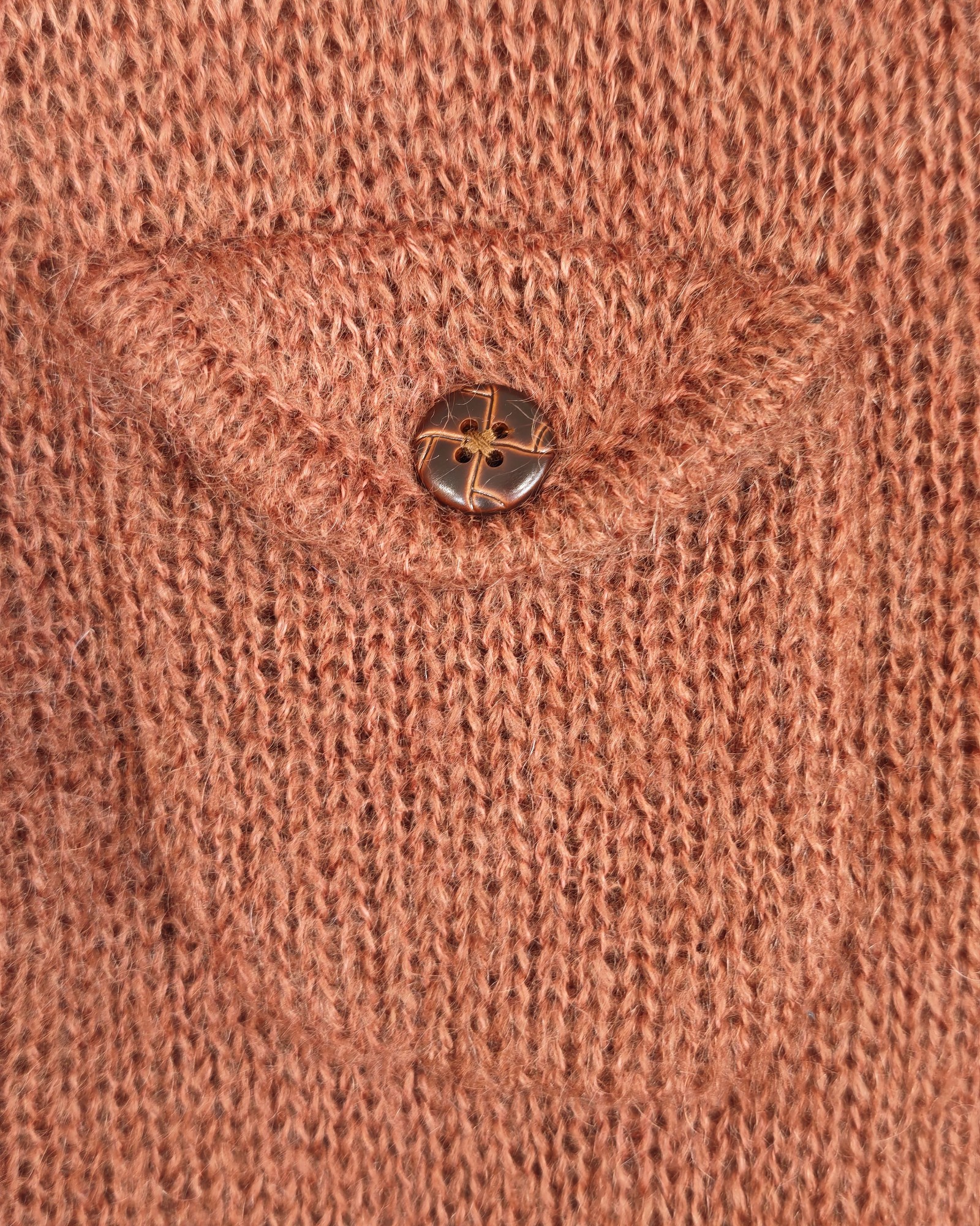 Brown Women's Woolen Knitted Cardigan Small image 3