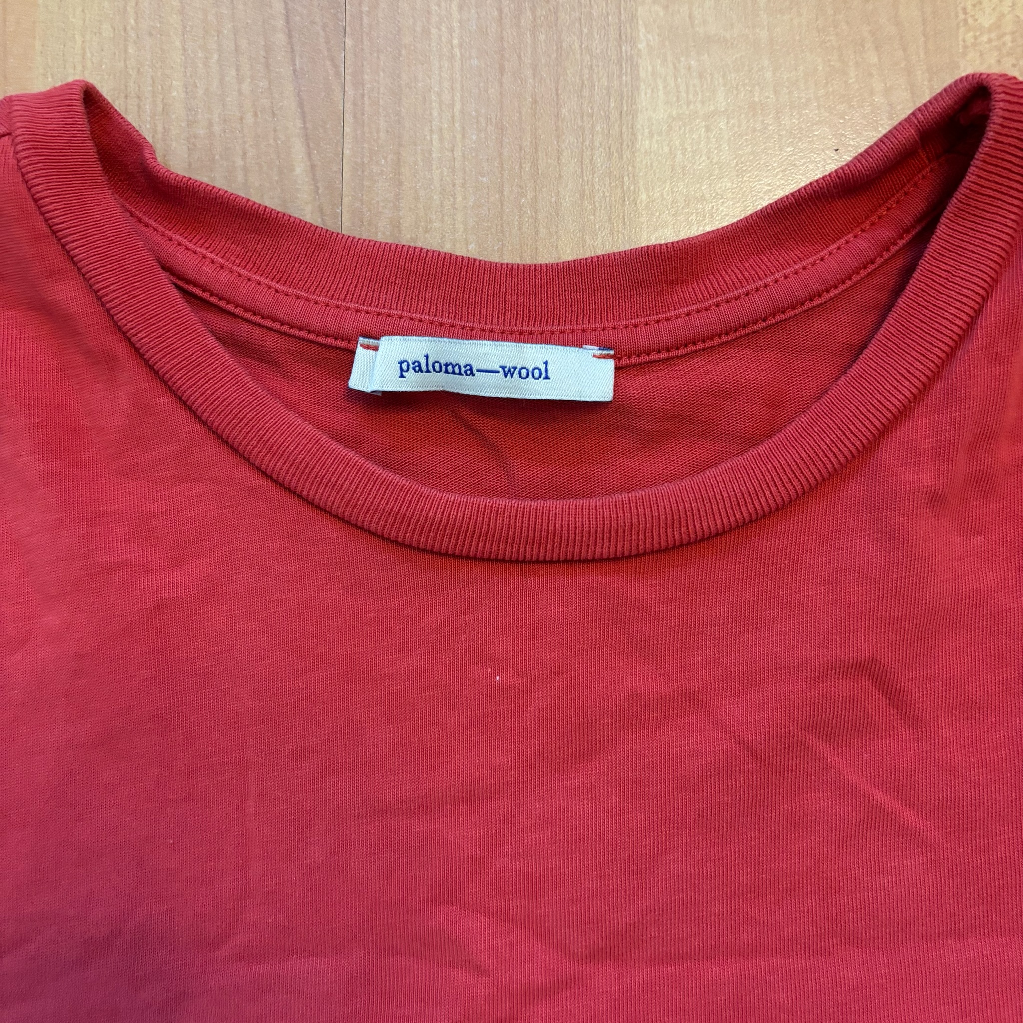 Paloma Wool Women's Red Long Sleeve Striped Cotton T-Shirt M image 3