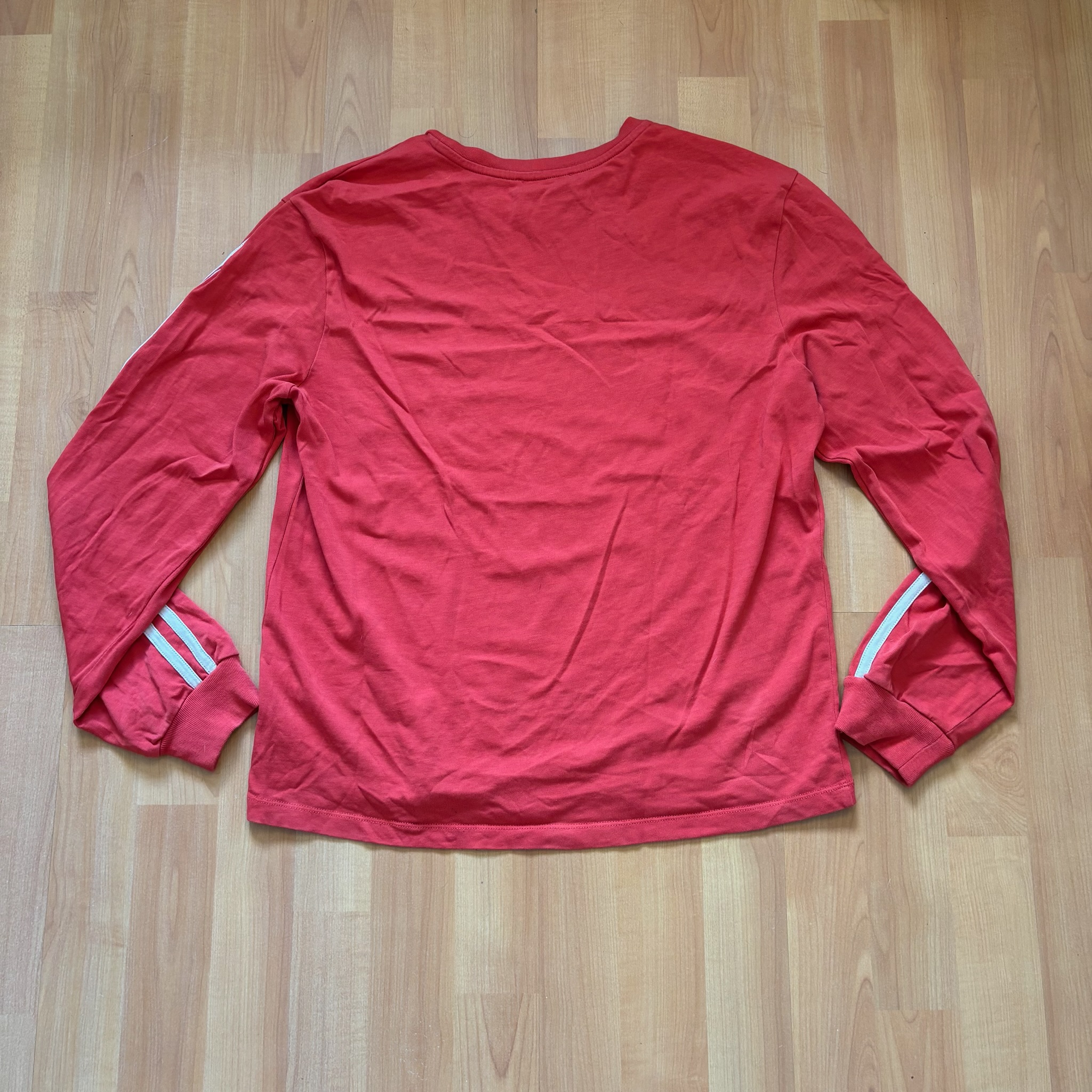 Paloma Wool Women's Red Long Sleeve Striped Cotton T-Shirt M image 5