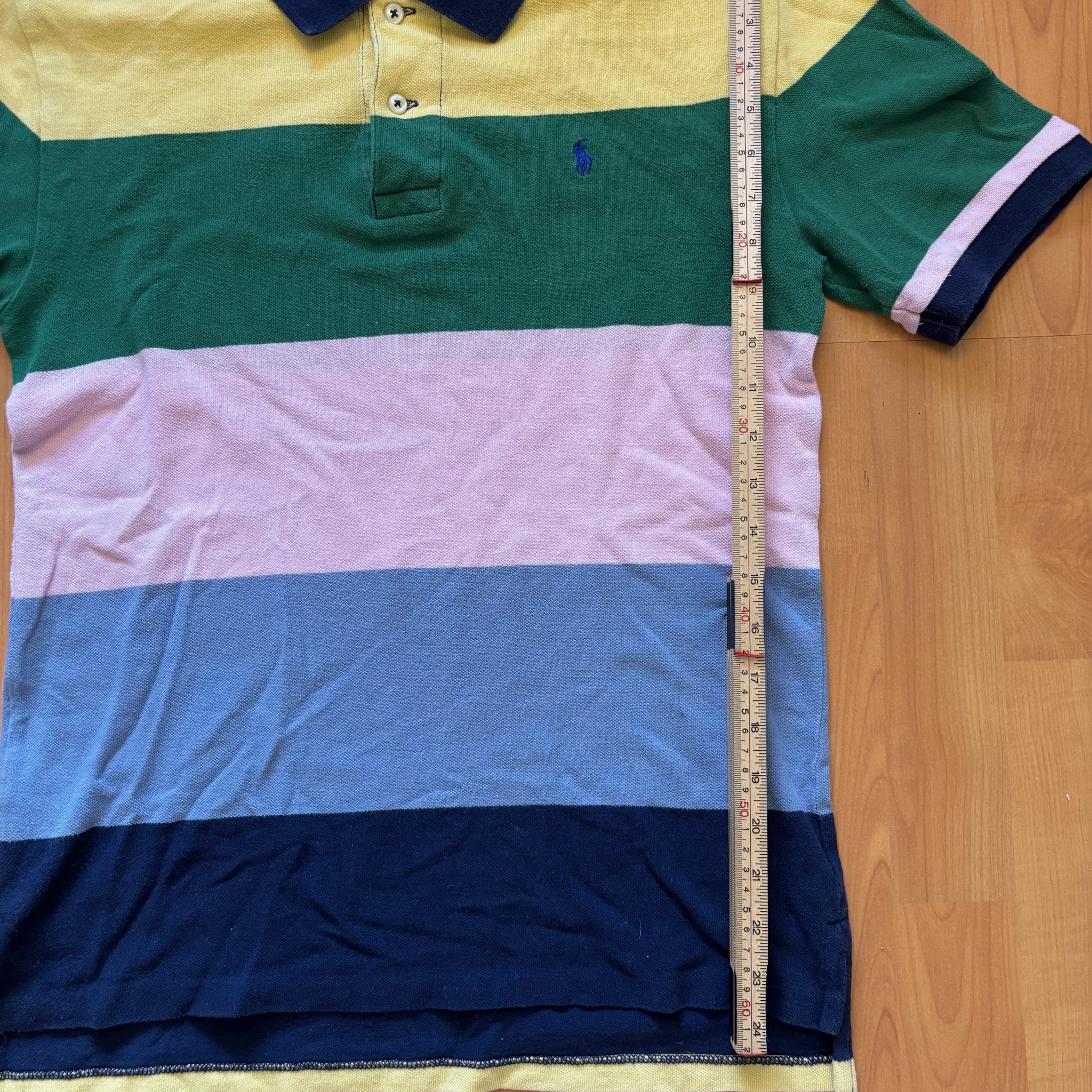 Polo Ralph Lauren Multi Colour Stripe Cotton Polo Shirt Large image 5