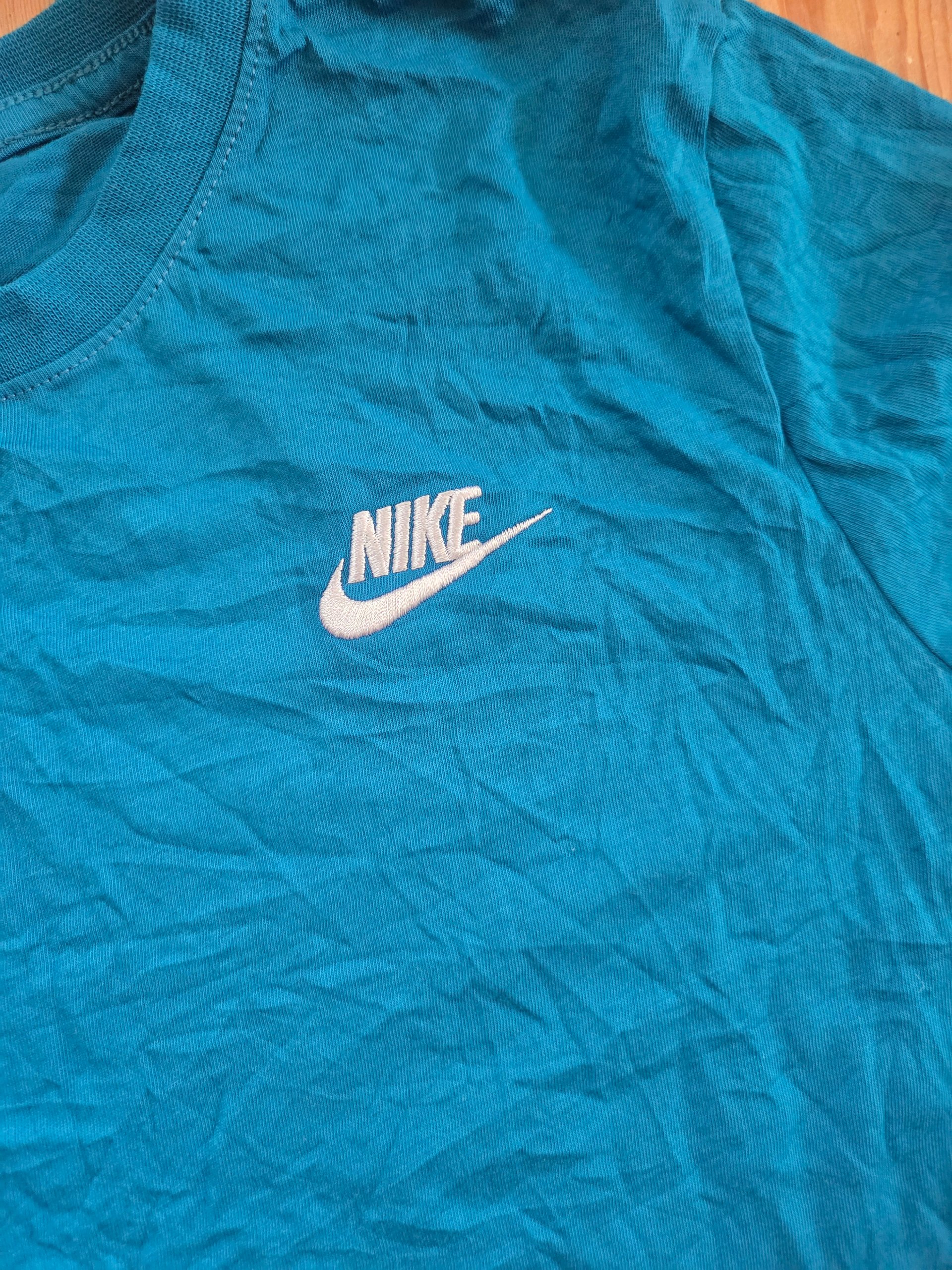 Nike Sportswear Club Women’s Teal Blue Long Sleeve T-Shirt Size S image 6