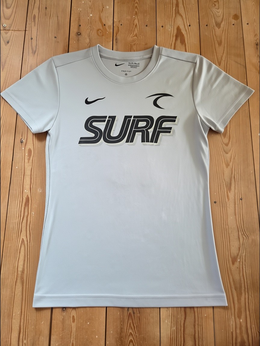 Nike Women’s Grey Dri-FIT SURF Graphic T-Shirt Size XS Number 6