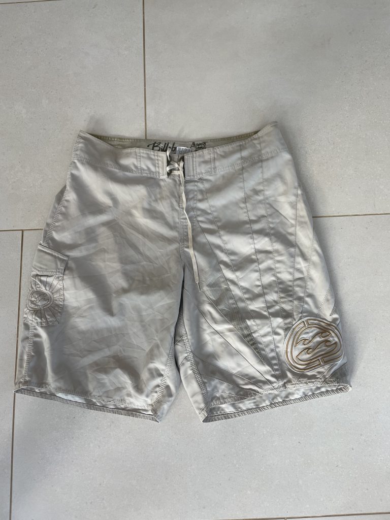 Andy Irons Billabong Platinum Beige Cargo Boardshorts Size 38
