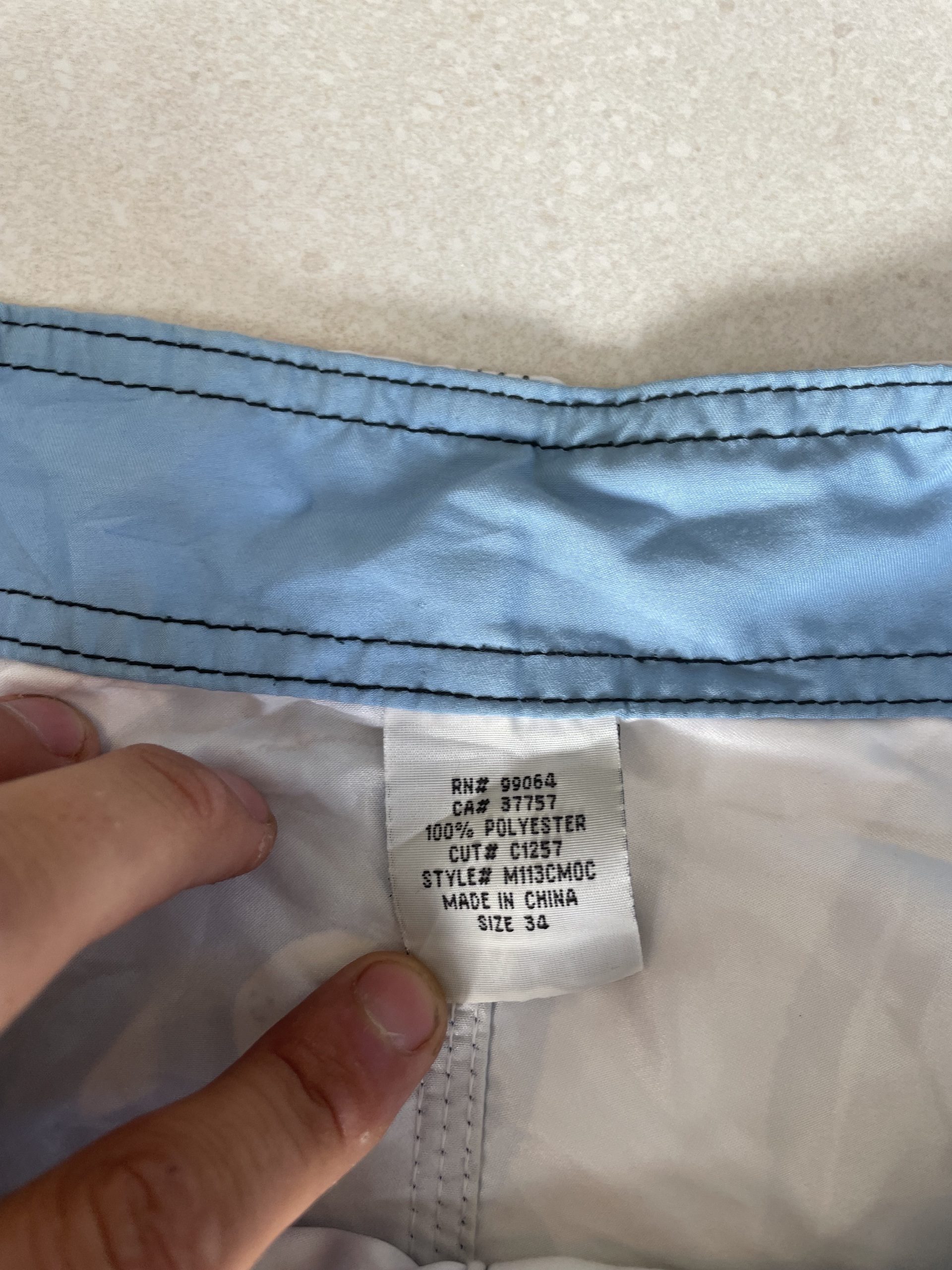Billabong Men's Blue & Purple Printed Swim Shorts Size 34 image 4