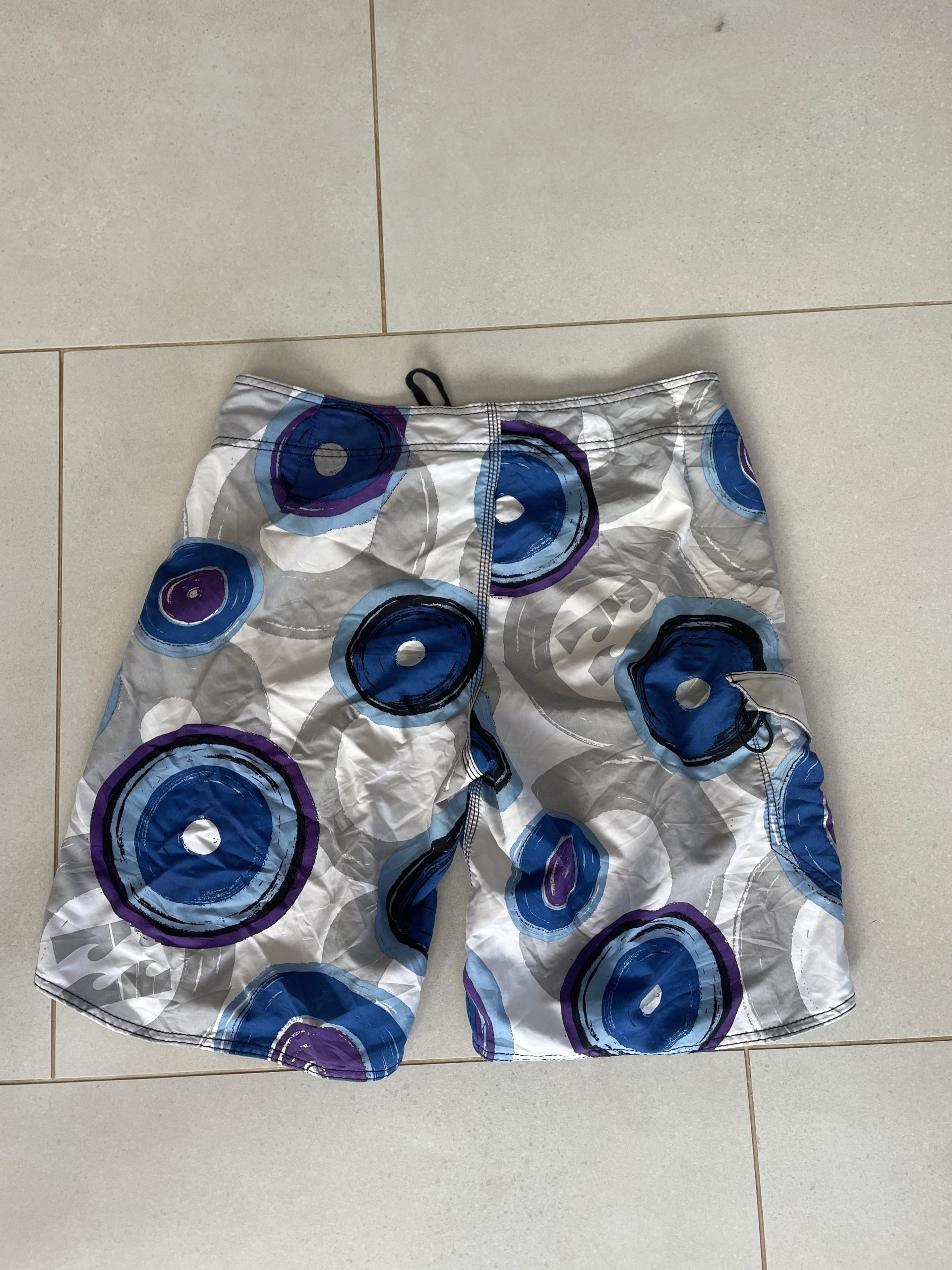 Billabong Men's Blue & Purple Printed Swim Shorts Size 34 image 5