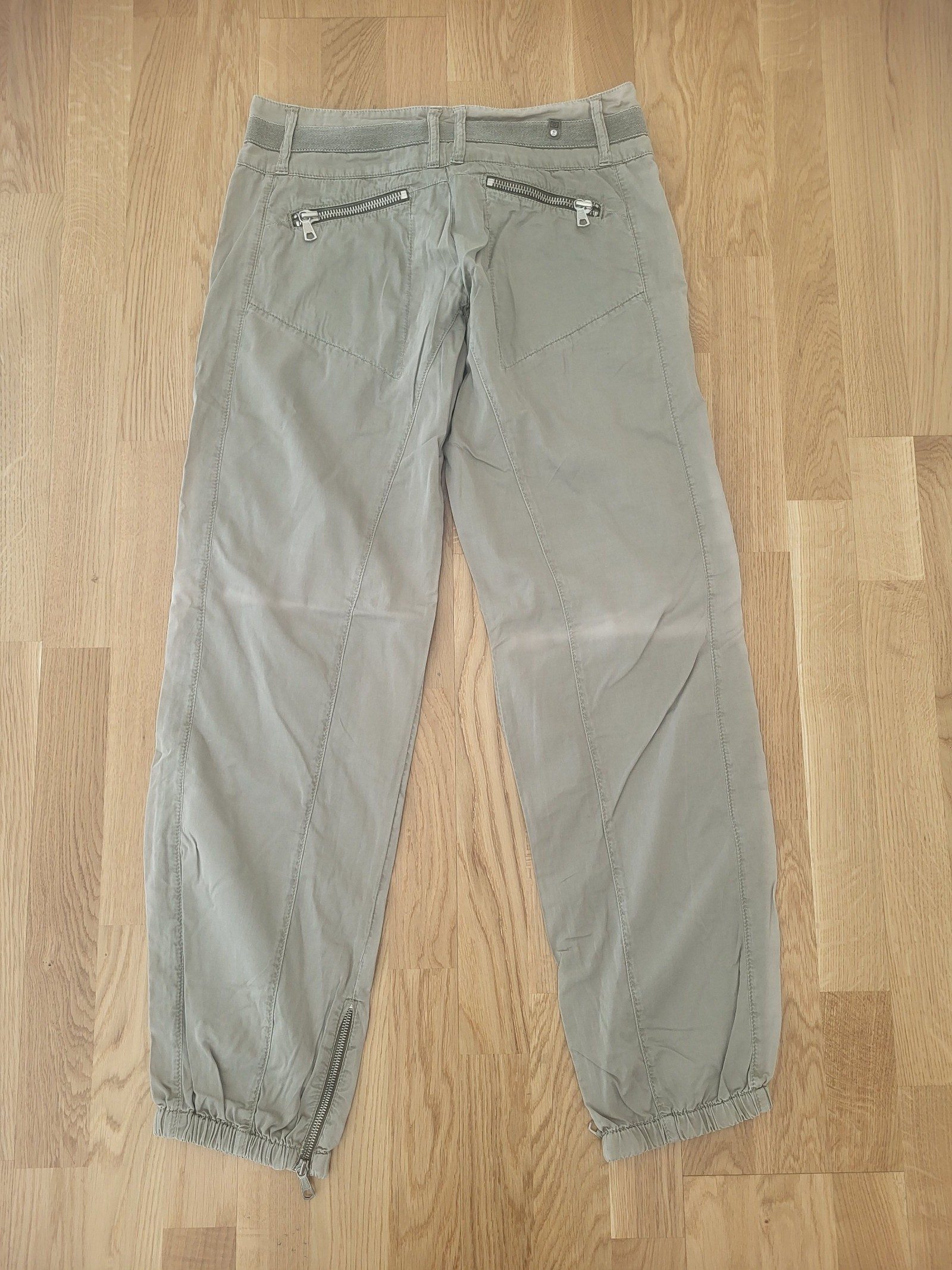Liu Jo Women Cotton Cargo Pants W30 Belted Zippered Cuffs image 6