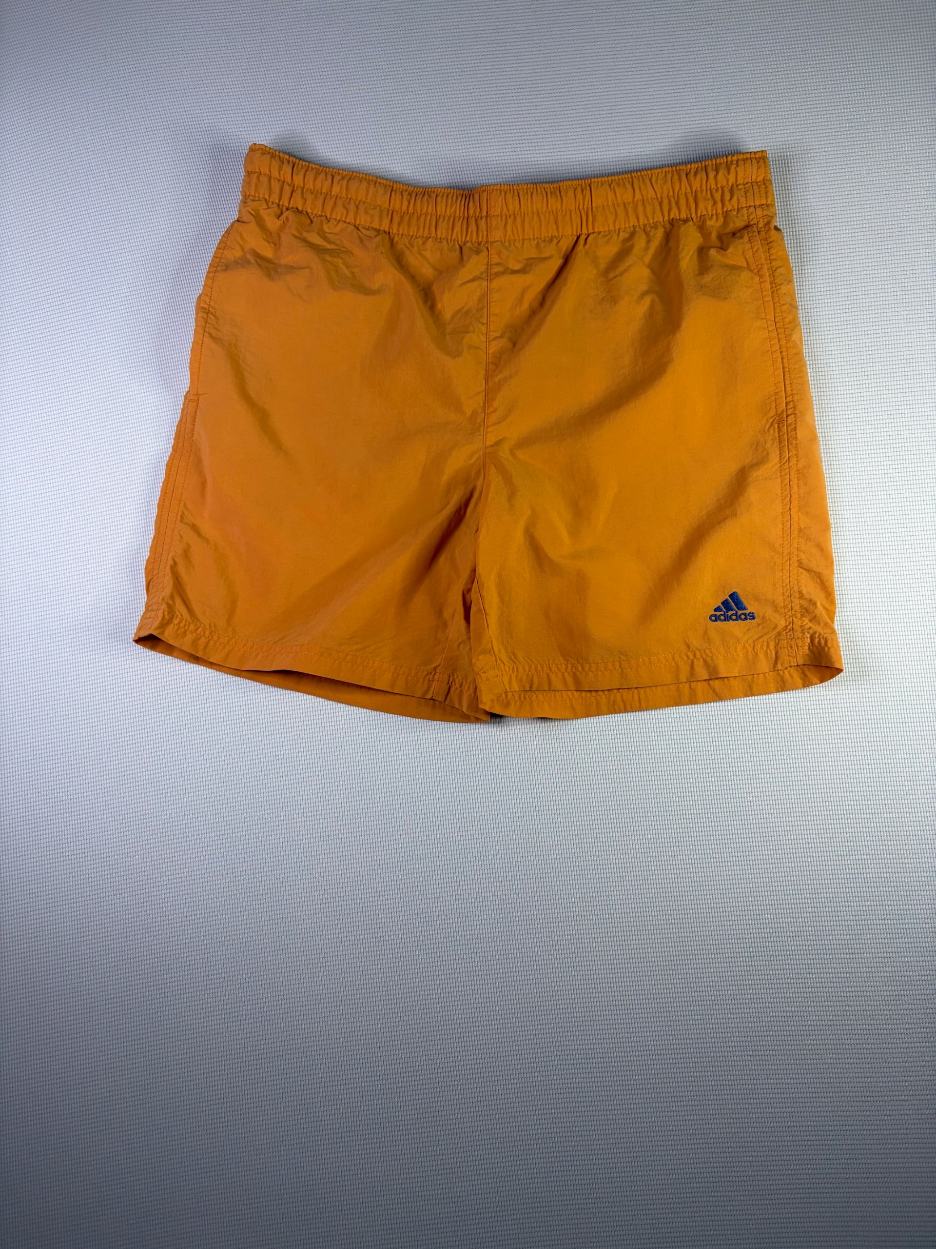 Adidas Classic Swim Shorts Orange Size L Mesh Lined Holiday
