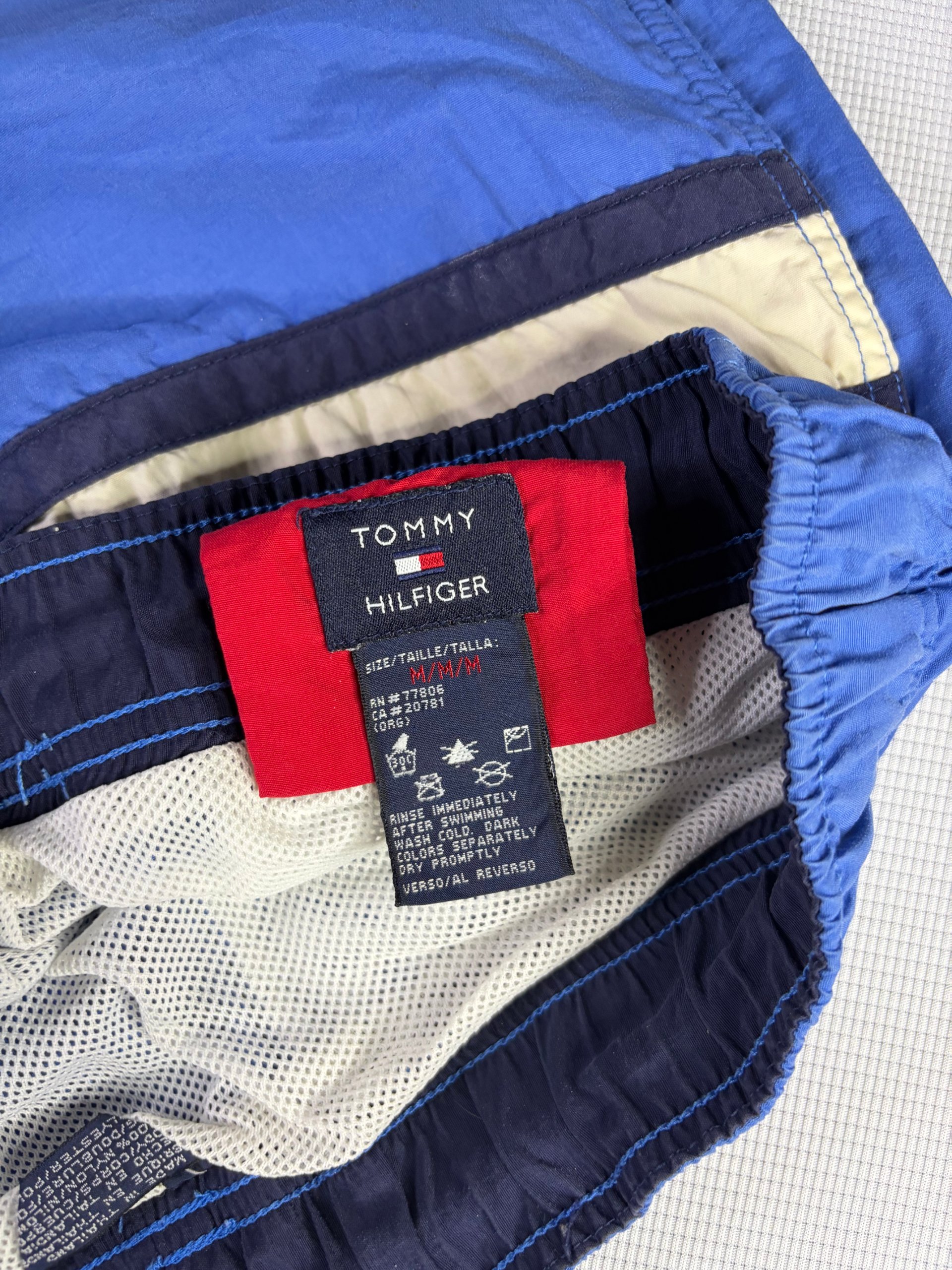 Tommy Hilfiger Blue & Red Swim Shorts Medium image 5