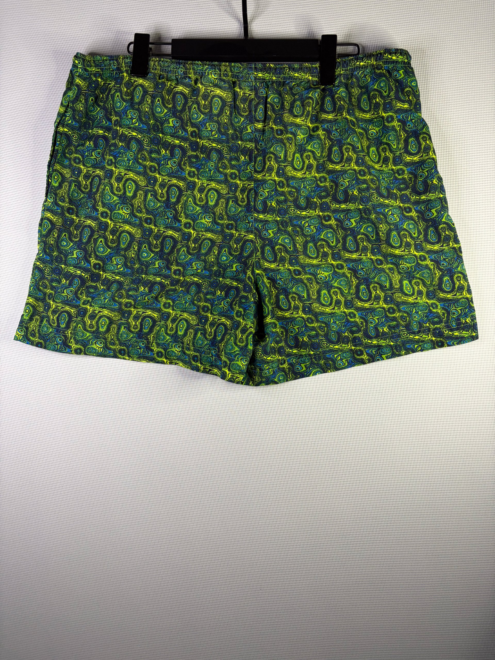 Nike Swim Shorts Green Blue Abstract Print Women's Size M image 4