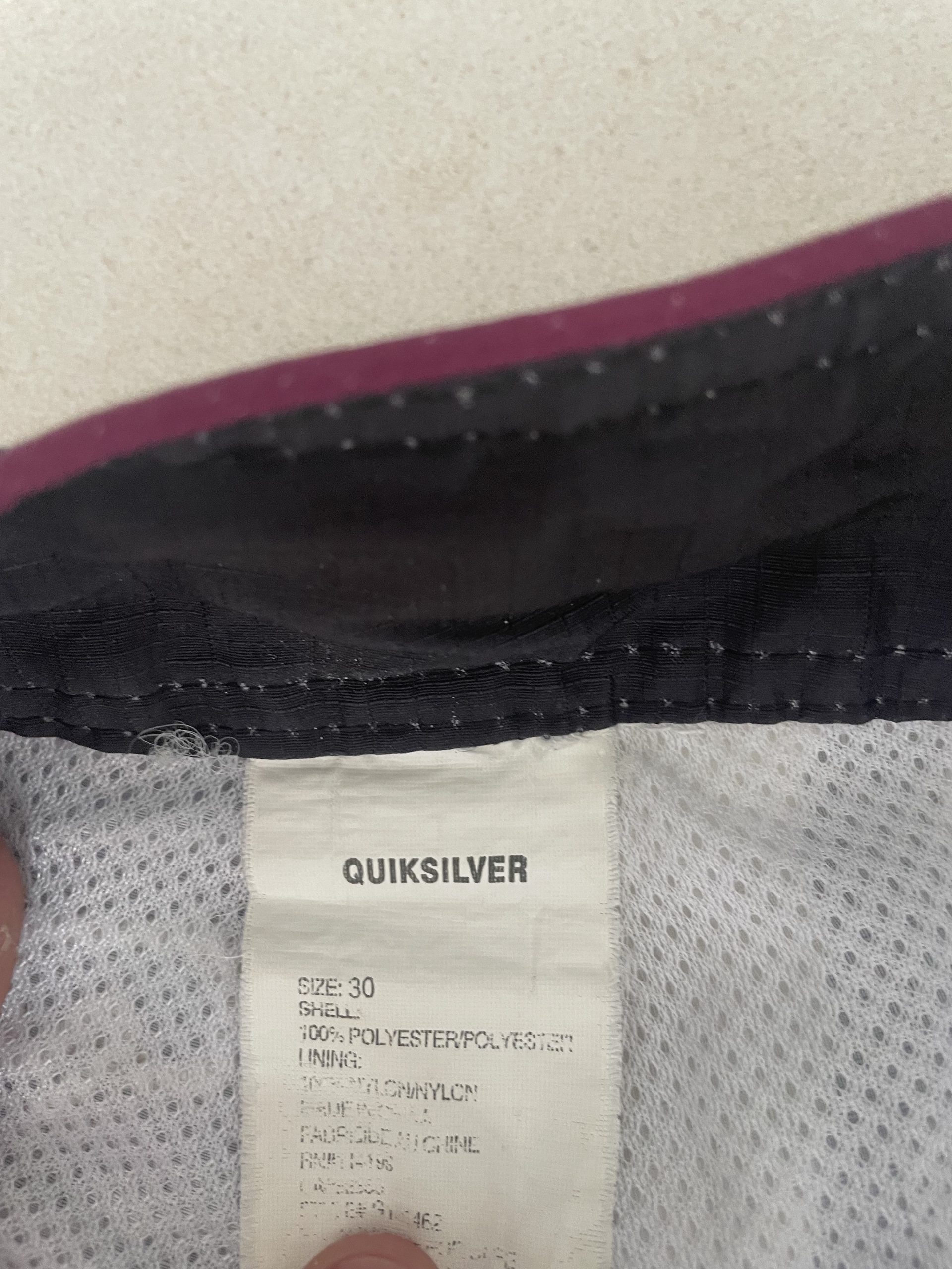 Quiksilver Black & White Zebra Print Men's Board Shorts 30 image 4