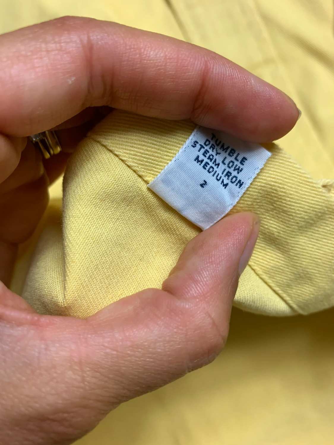 Ralph Lauren Blake Jaune Chemise Homme 100% Coton Manches Longues - taille Large image 5