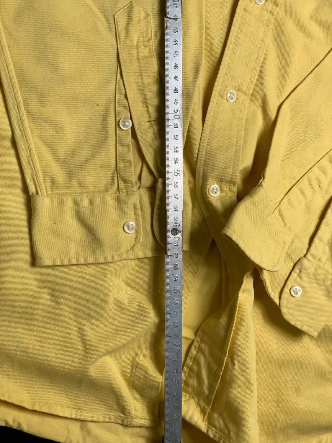 Ralph Lauren Blake Jaune Chemise Homme 100% Coton Manches Longues - taille Large image 7