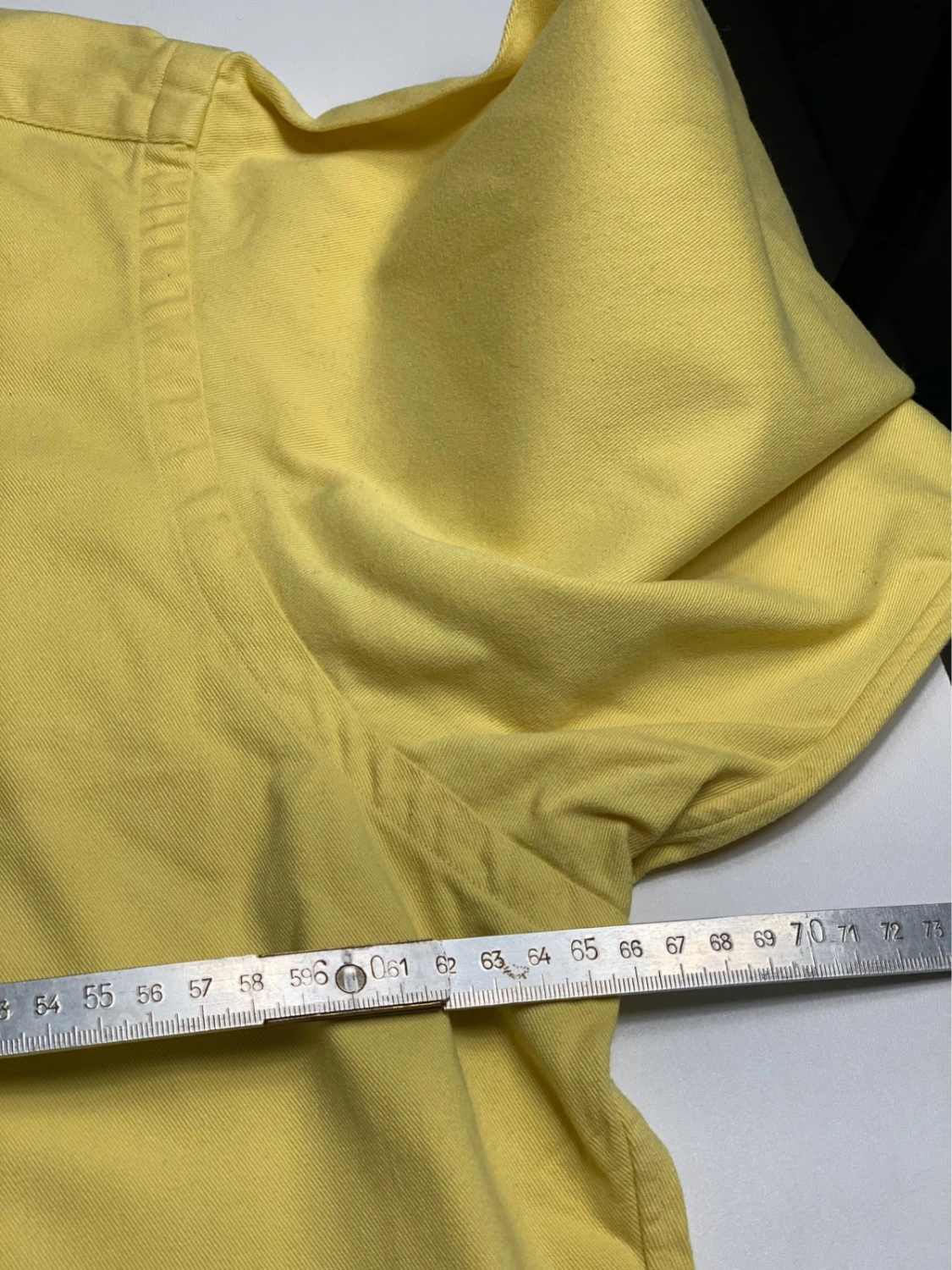 Ralph Lauren Blake Jaune Chemise Homme 100% Coton Manches Longues - taille Large image 10