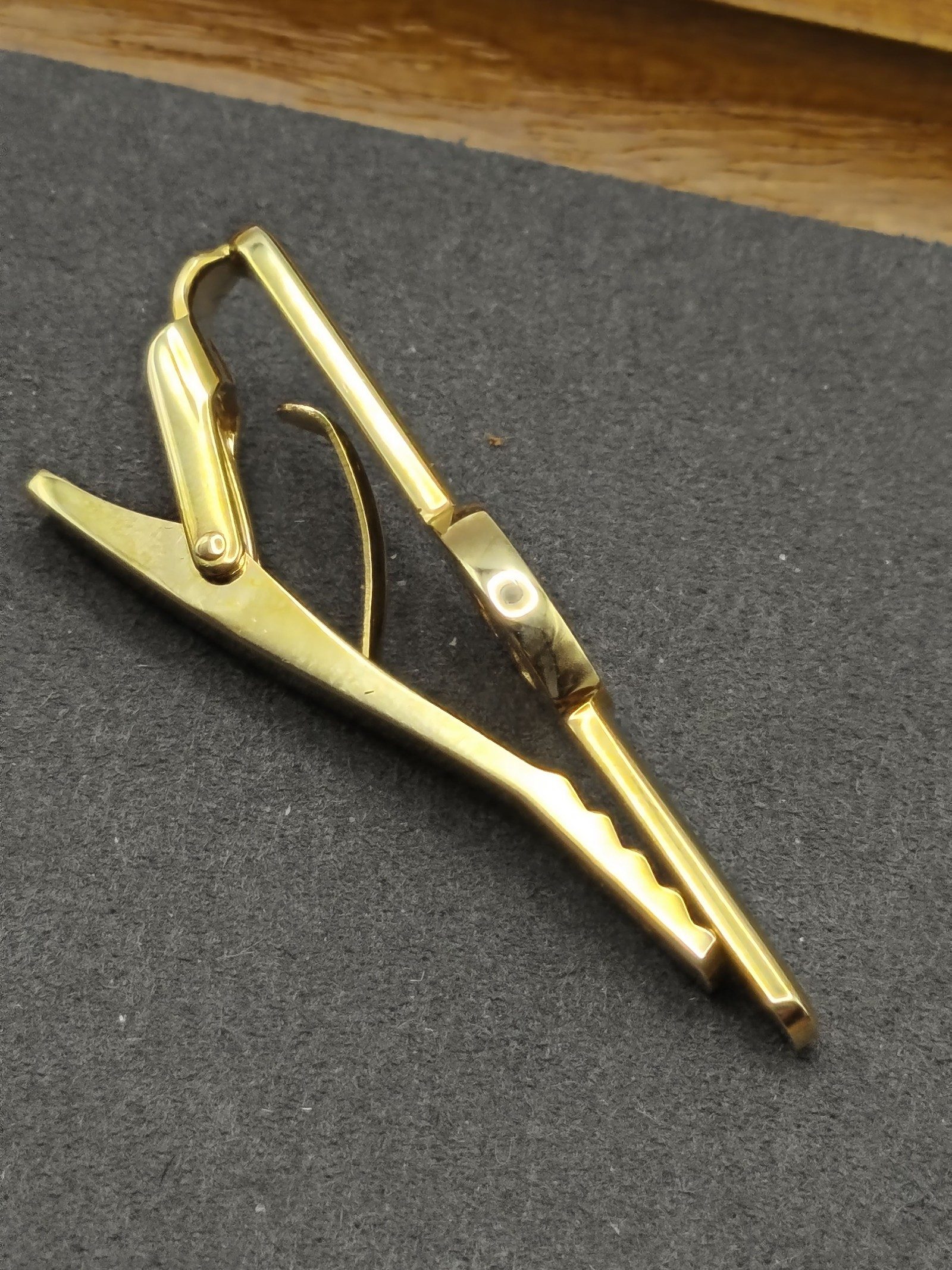 Celine Gold Tone Logo Tie Clip Men Other image 5