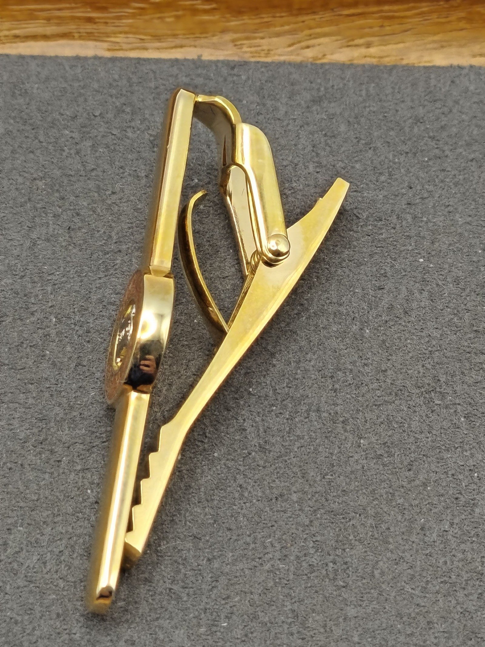 Celine Gold Tone Logo Tie Clip Men Other image 9