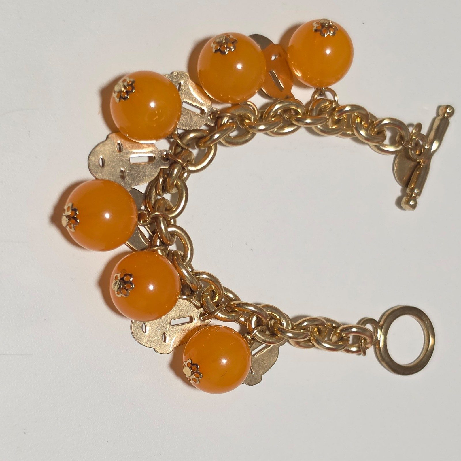 Karen walker Orange Beaded Charm Bracelet.b4 image 2