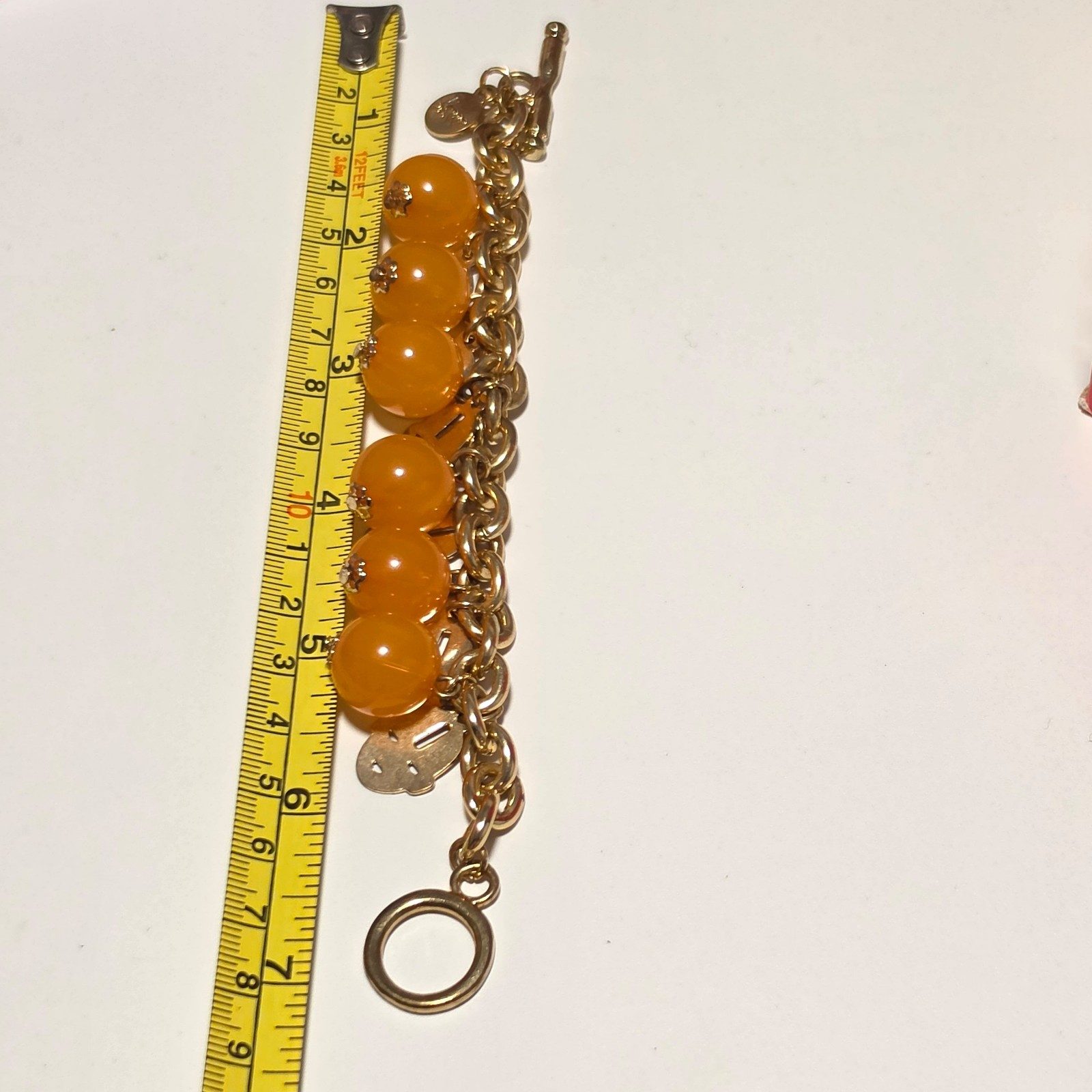Karen walker Orange Beaded Charm Bracelet.b4 image 4