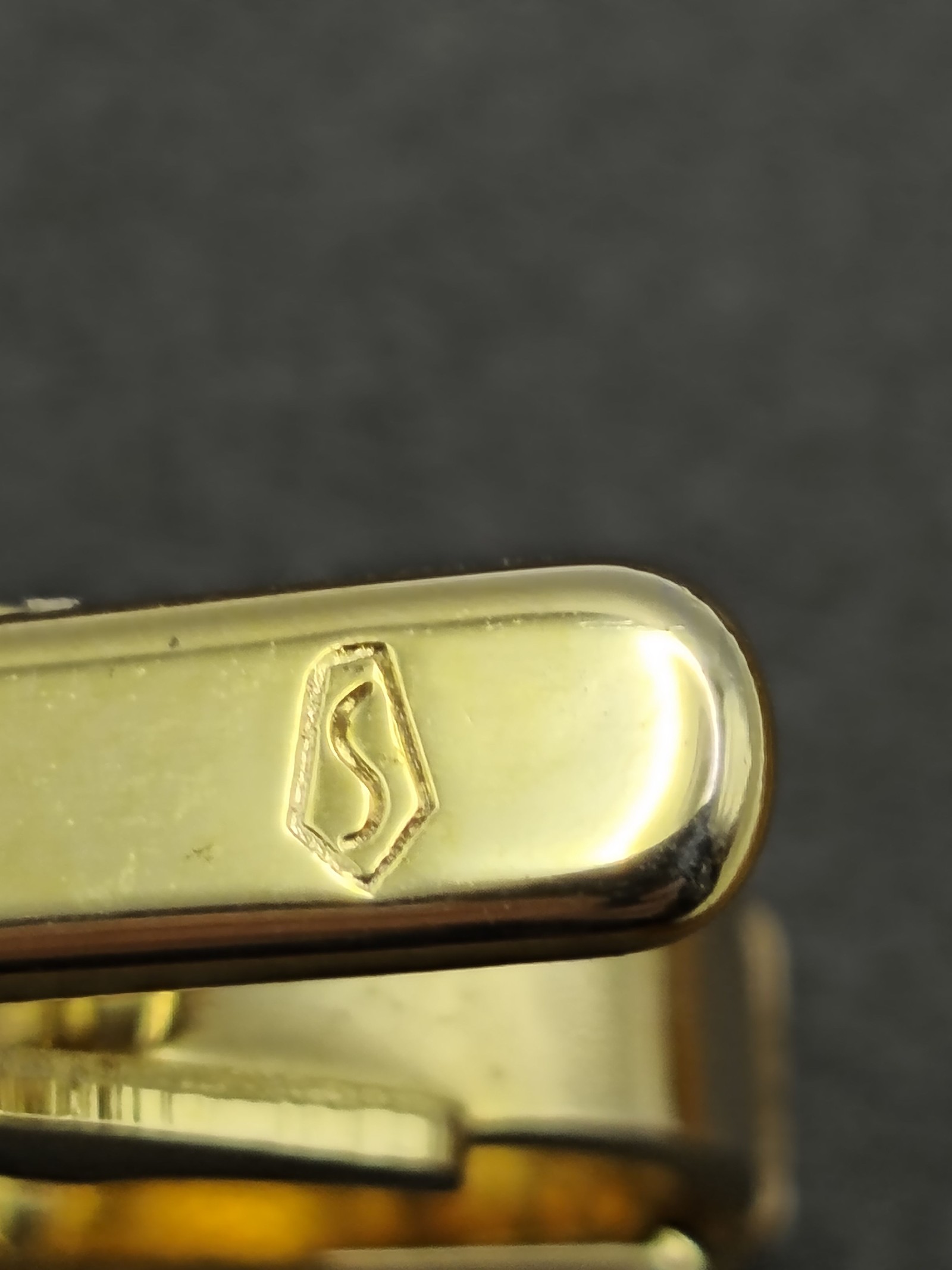 Swank Gold Tone Tie Clip with Coin Design Other image 10