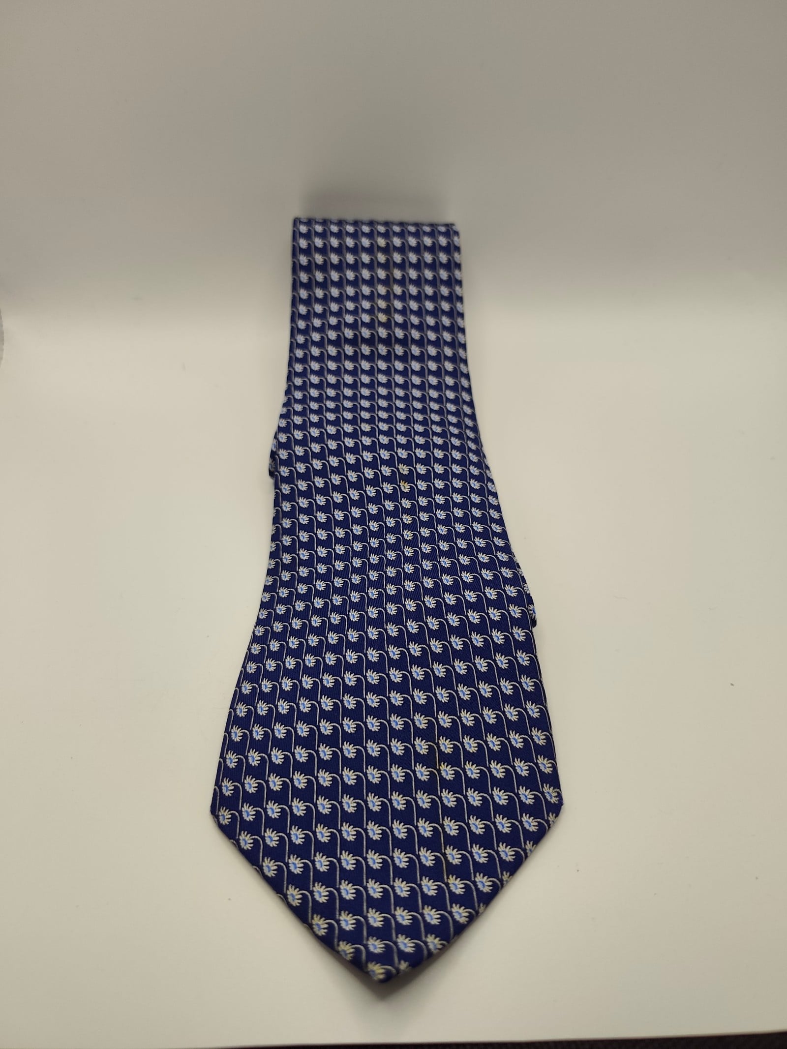 Salvatore Ferragamo Blue Patterned Silk Tie Men image 2