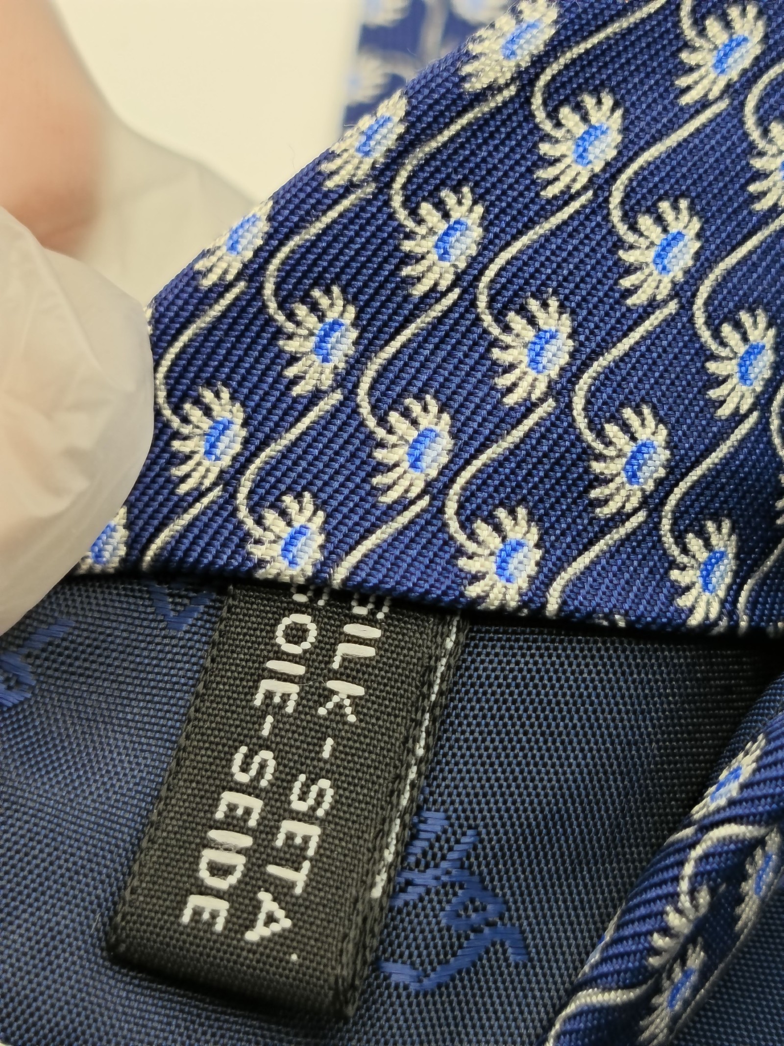 Salvatore Ferragamo Blue Patterned Silk Tie Men image 5