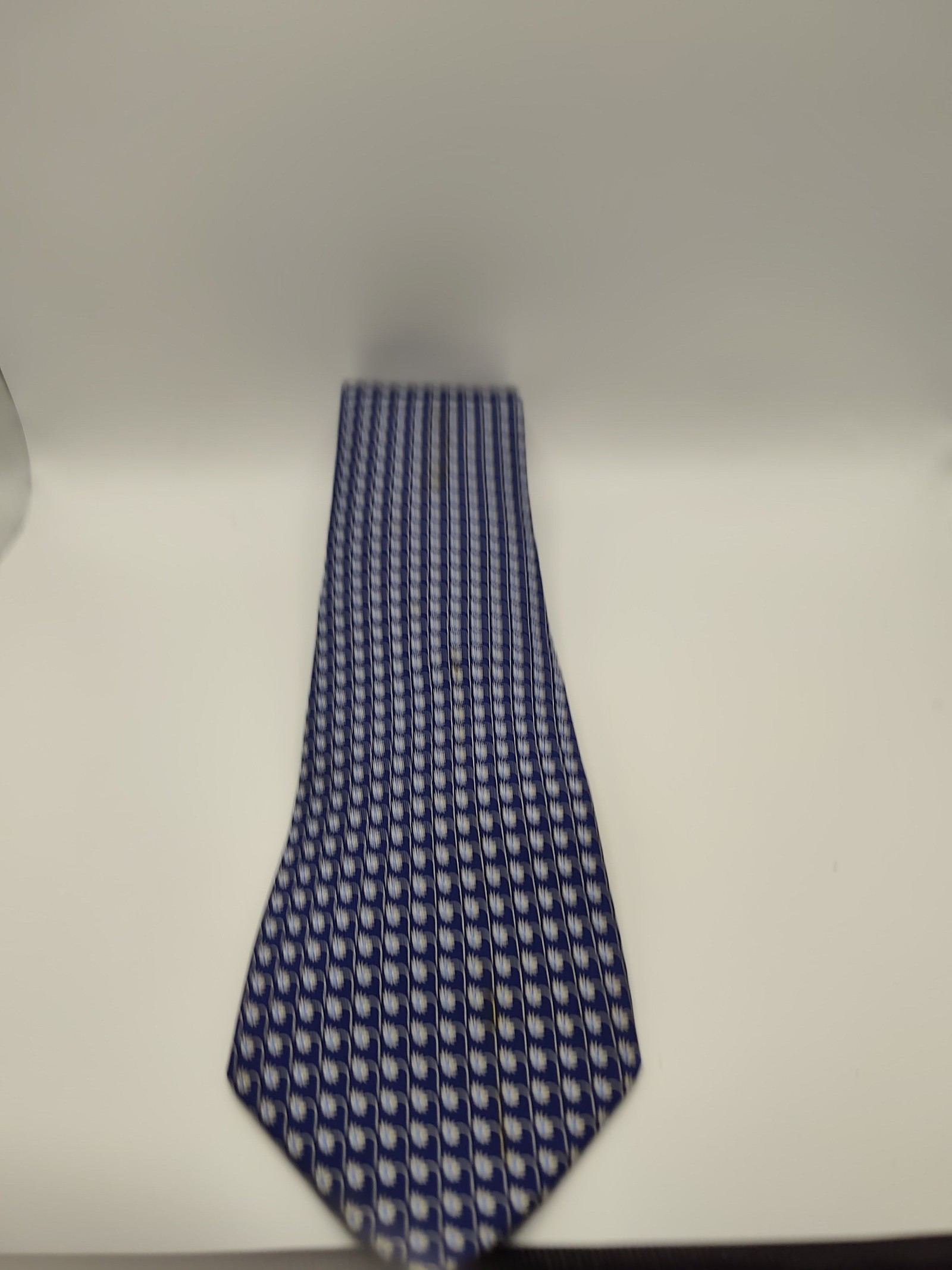 Salvatore Ferragamo Blue Patterned Silk Tie Men image 10