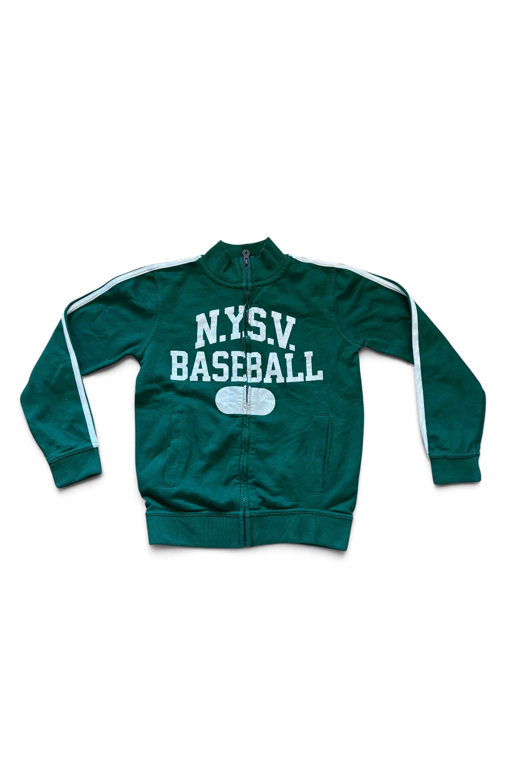 Vintage Teranova Green & White Baseball Sweatshirt XS
