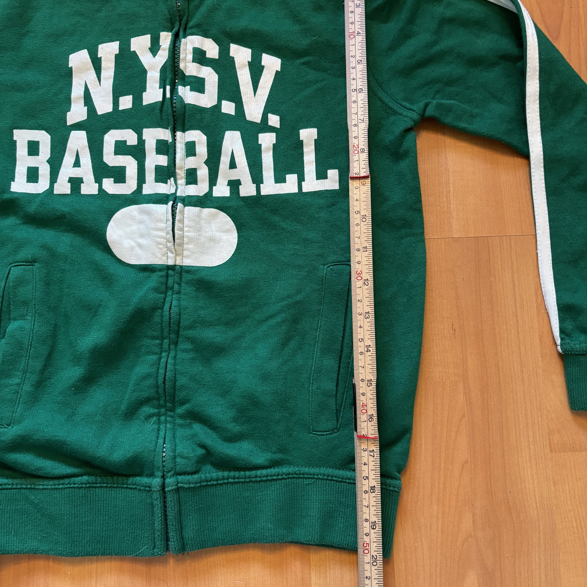 Vintage Teranova Green & White Baseball Sweatshirt XS image 5
