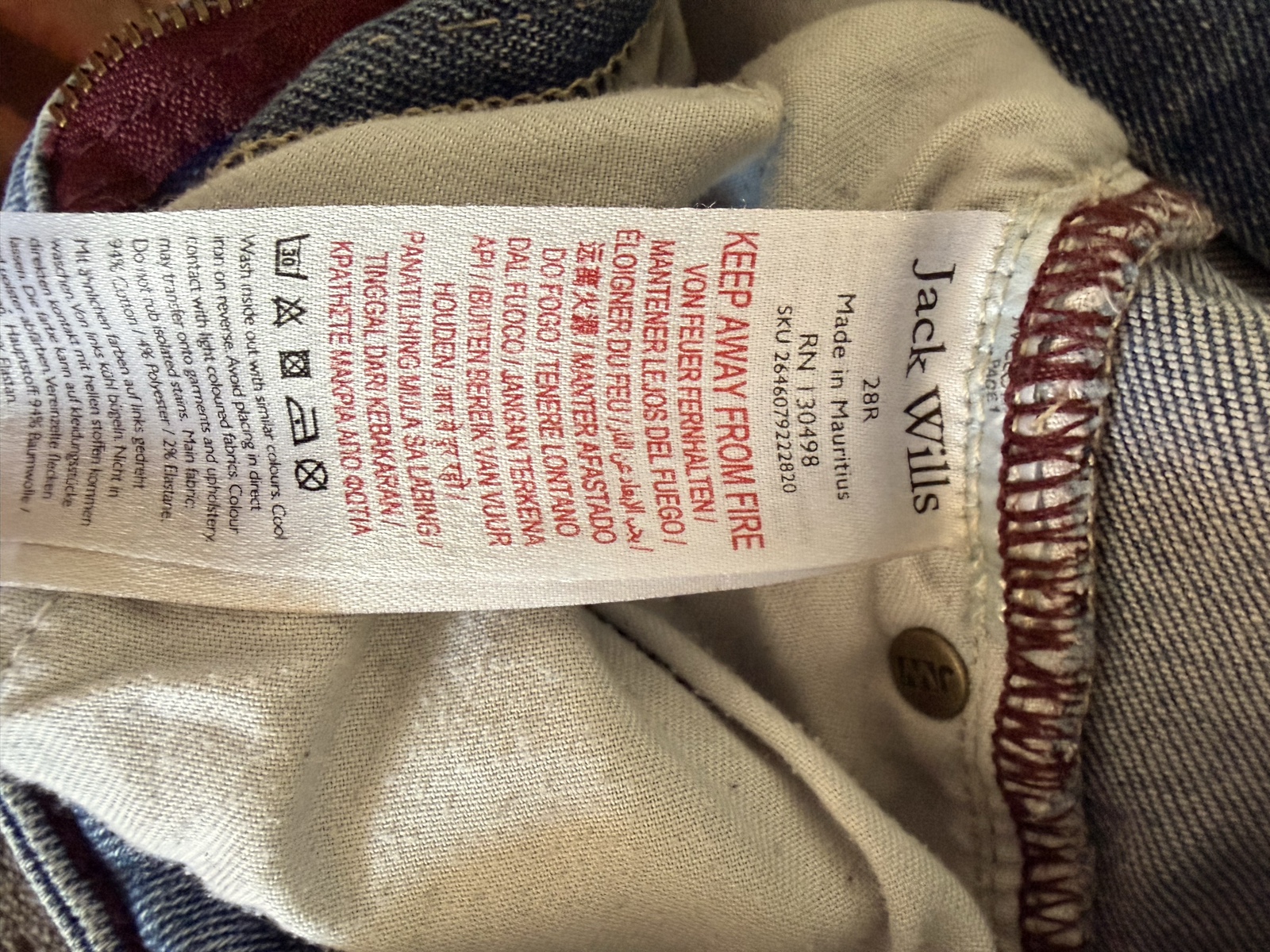 Men’s Preloved Jack Wills Jeans 28R image 5