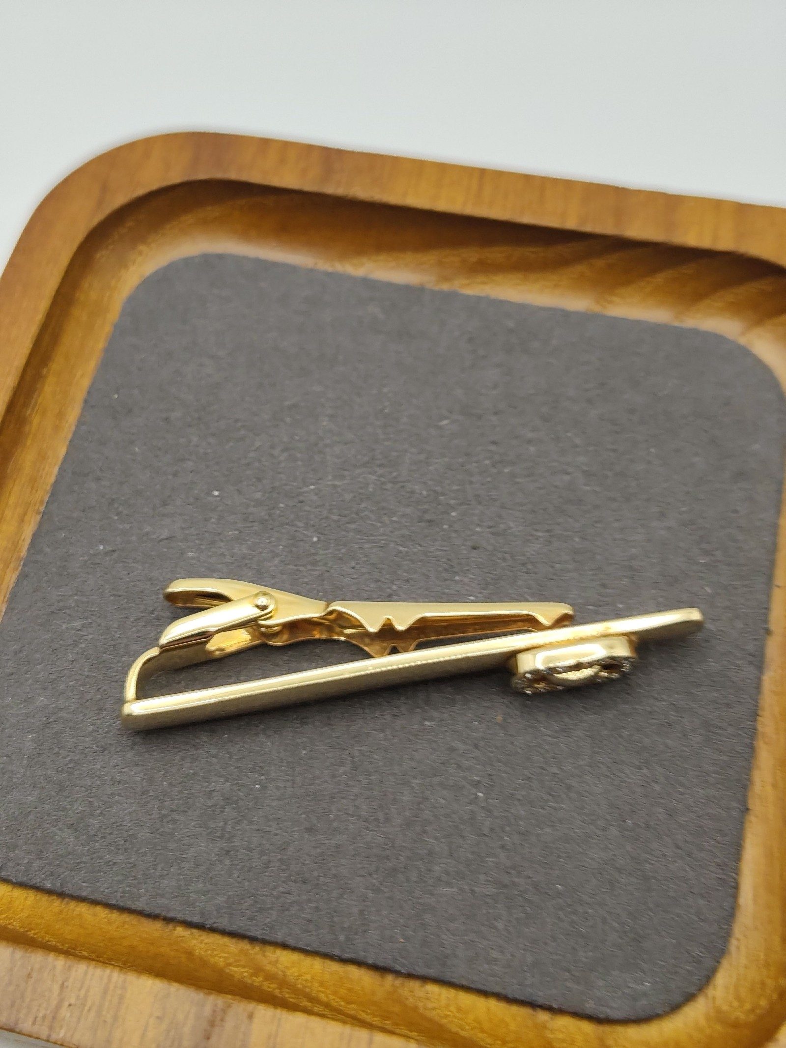 Christian Dior Gold Rhinestone Tie Clip Men Other image 9