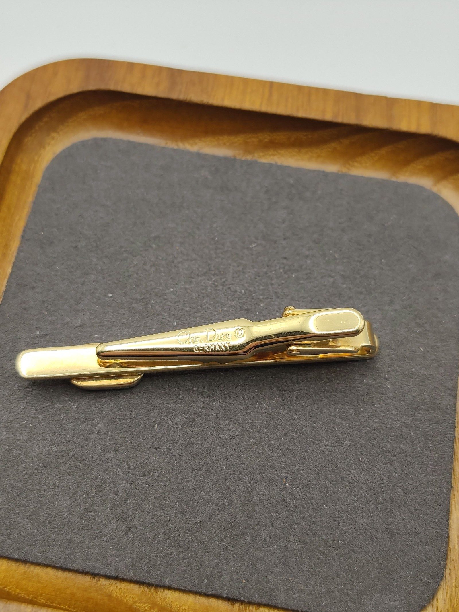 Christian Dior Gold Rhinestone Tie Clip Men Other image 10