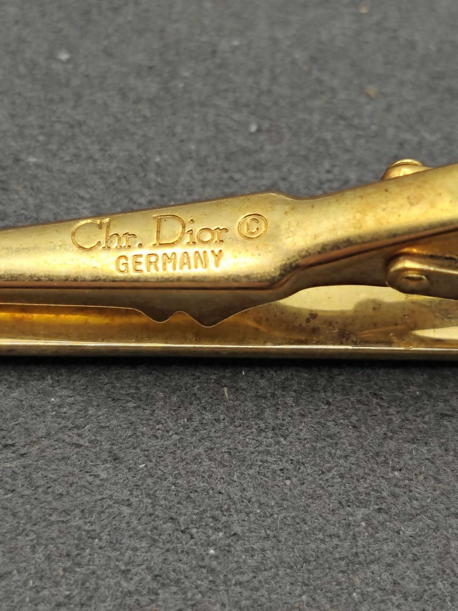Dior Gold-tone & Multicolor Tie Clip Men's image 9