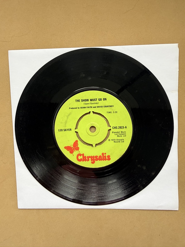 Leo Sayer The Show Must Go On & Tomorrow Vinyl Single 45RPM 7" record