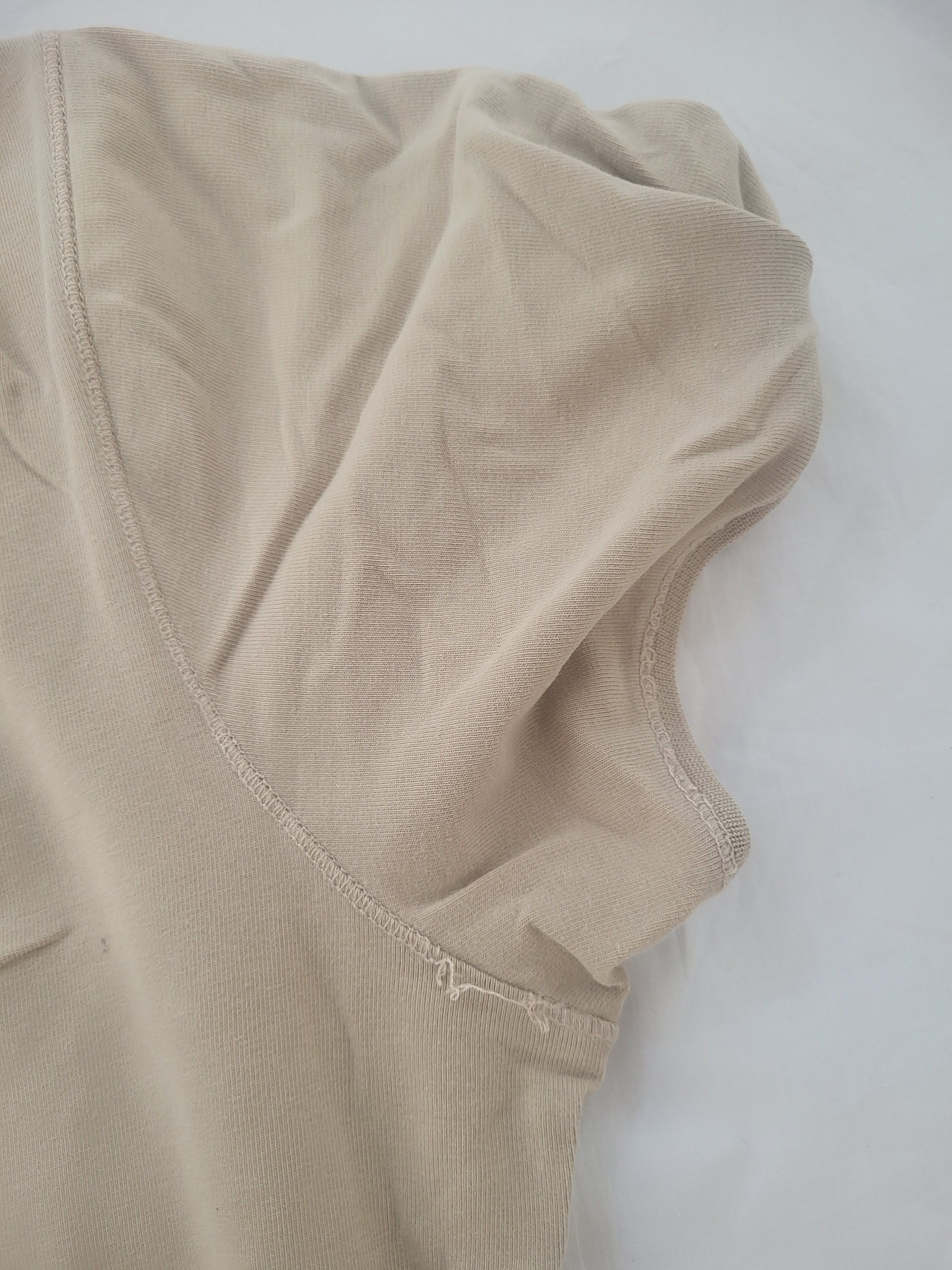 Burberry Women Beige Cotton Blend T-Shirt Size M image 5