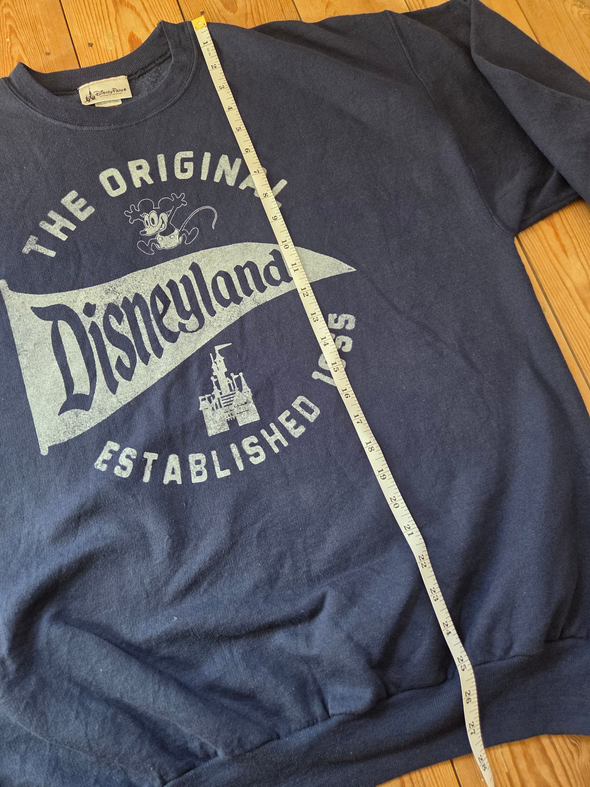 Disney Parks Disneyland The Original Est 1955 Mickey Sweatshirt Navy Size L image 4