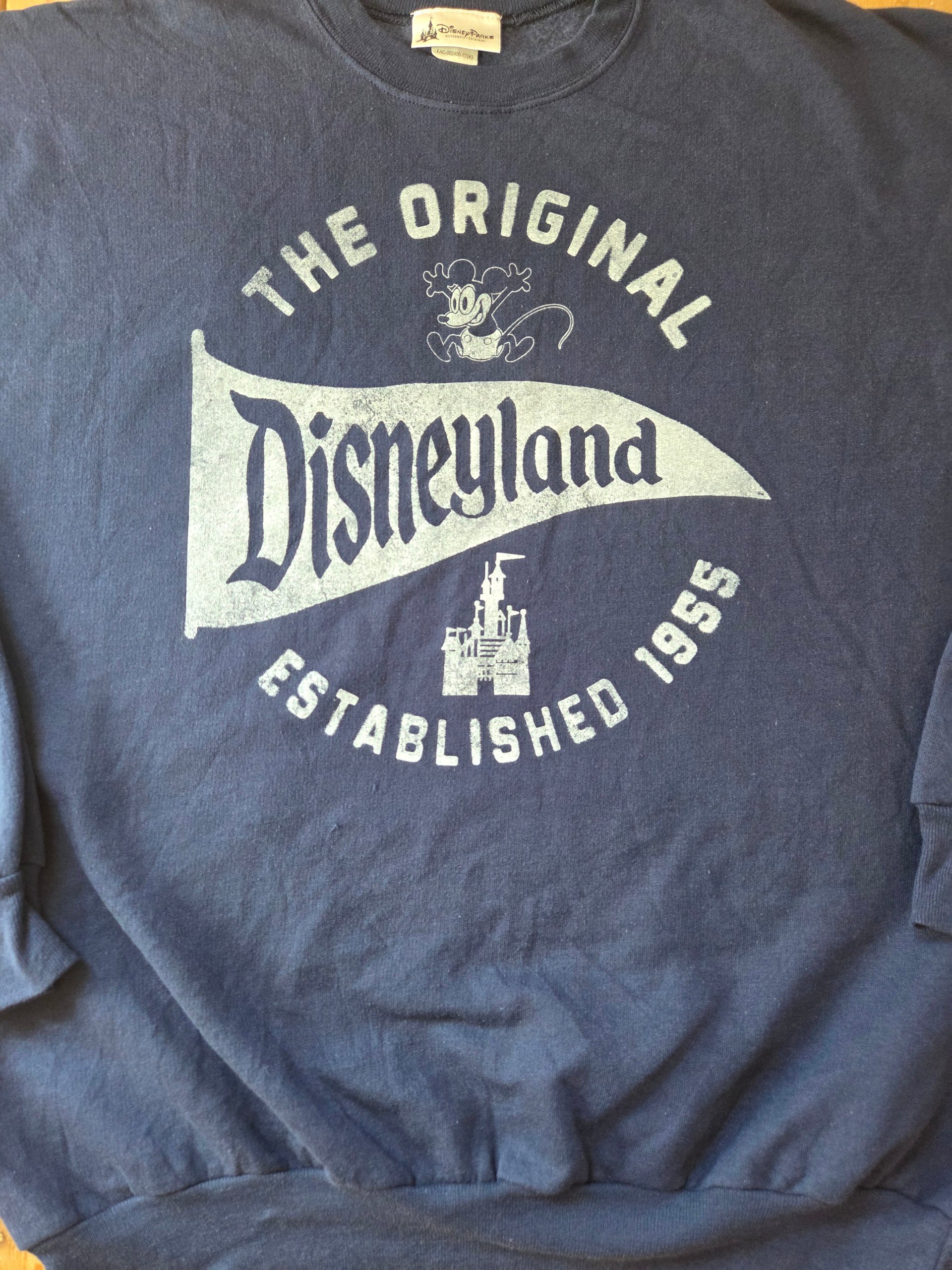 Disney Parks Disneyland The Original Est 1955 Mickey Sweatshirt Navy Size L image 7