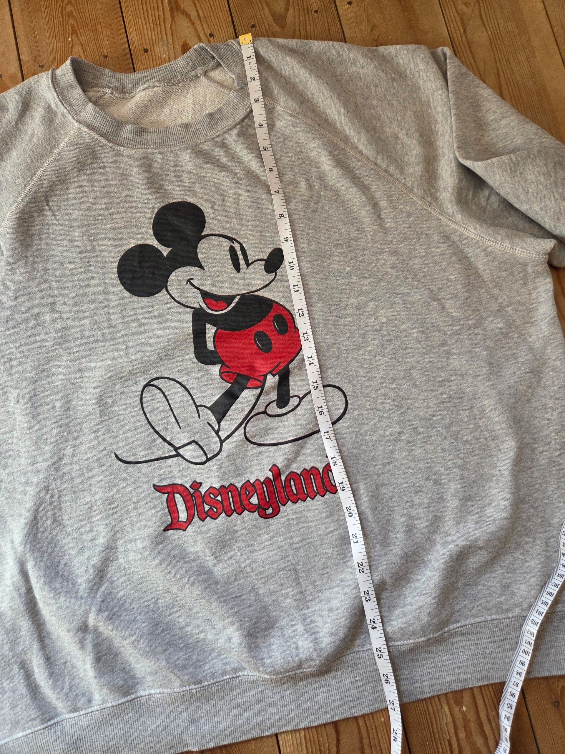 Mickey Mouse Disneyland Grey Raglan Sweatshirt Unbranded 2XL image 3