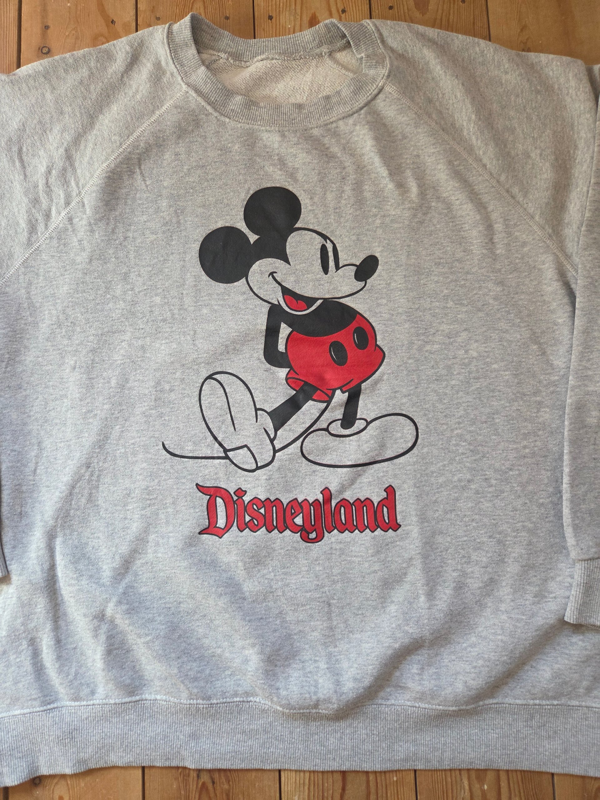 Mickey Mouse Disneyland Grey Raglan Sweatshirt Unbranded 2XL image 6
