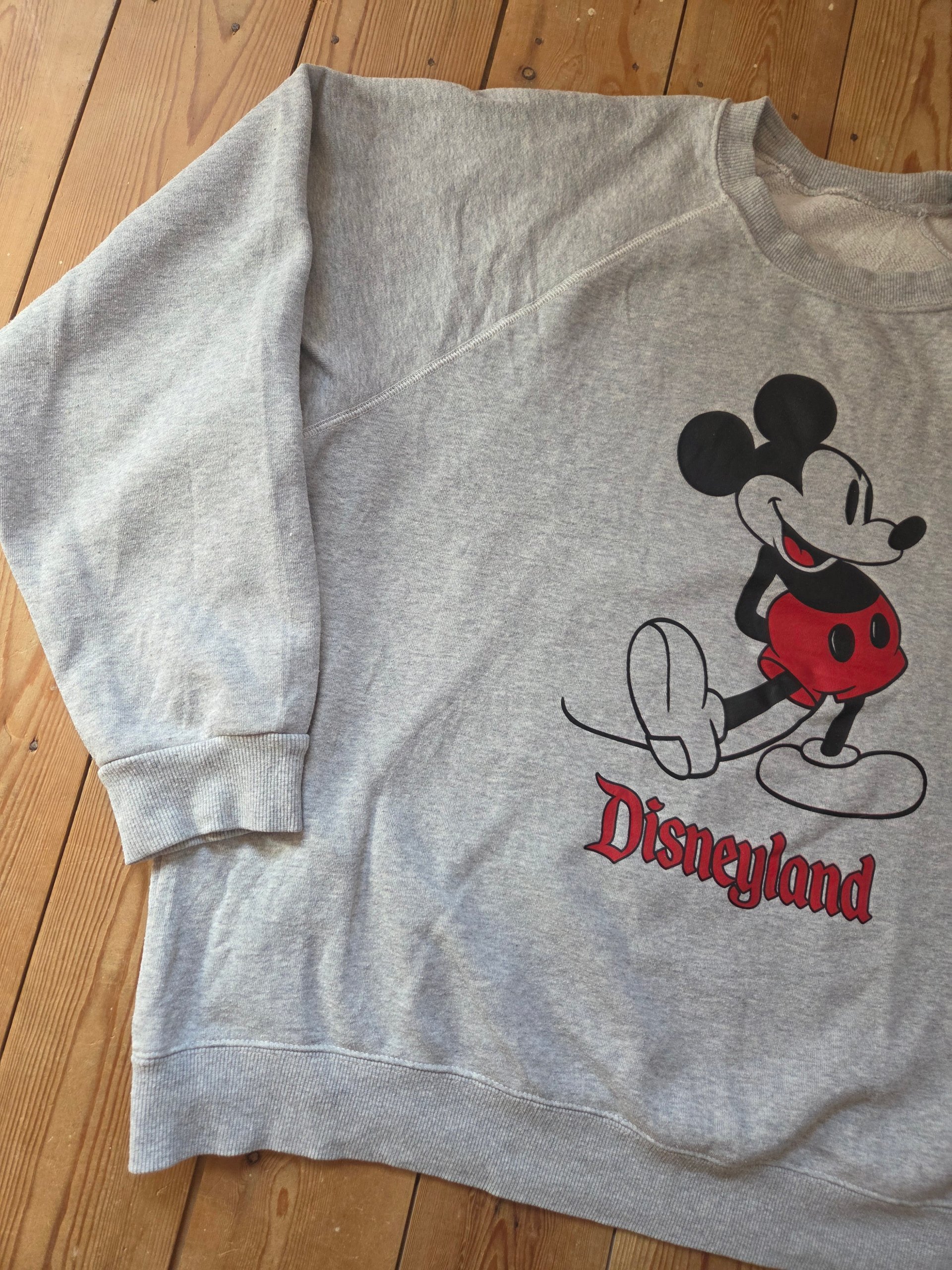 Mickey Mouse Disneyland Grey Raglan Sweatshirt Unbranded 2XL image 8