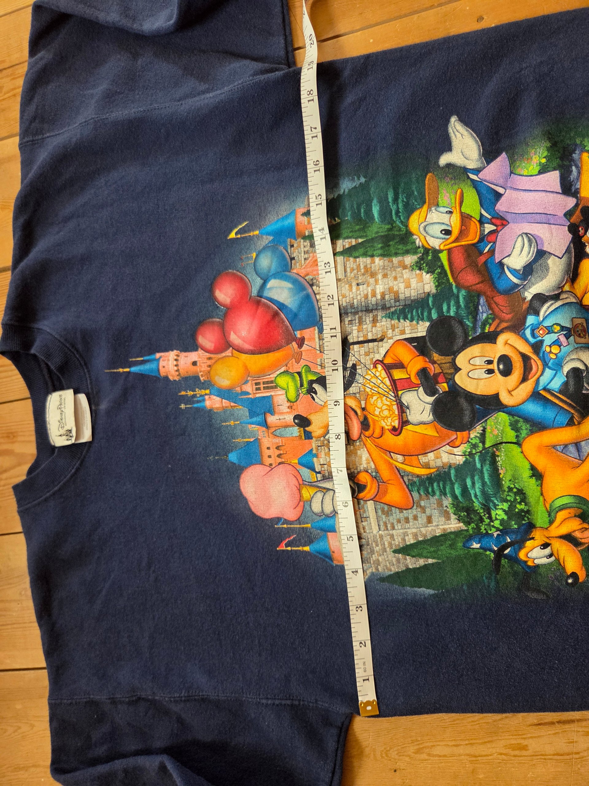 Disney Parks Disneyland Resort Mickey & Friends Castle Navy Sweatshirt S image 4