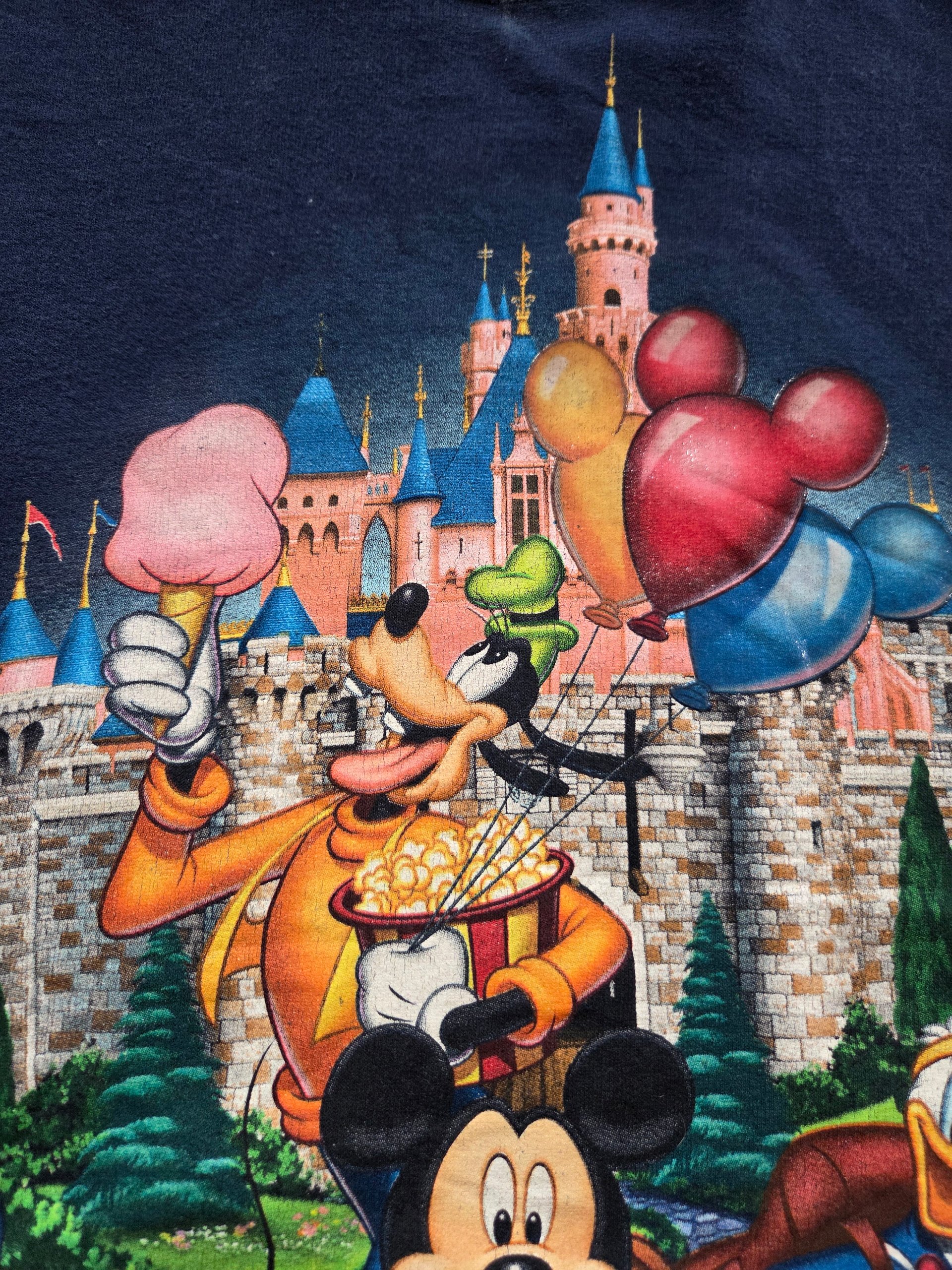 Disney Parks Disneyland Resort Mickey & Friends Castle Navy Sweatshirt S image 7