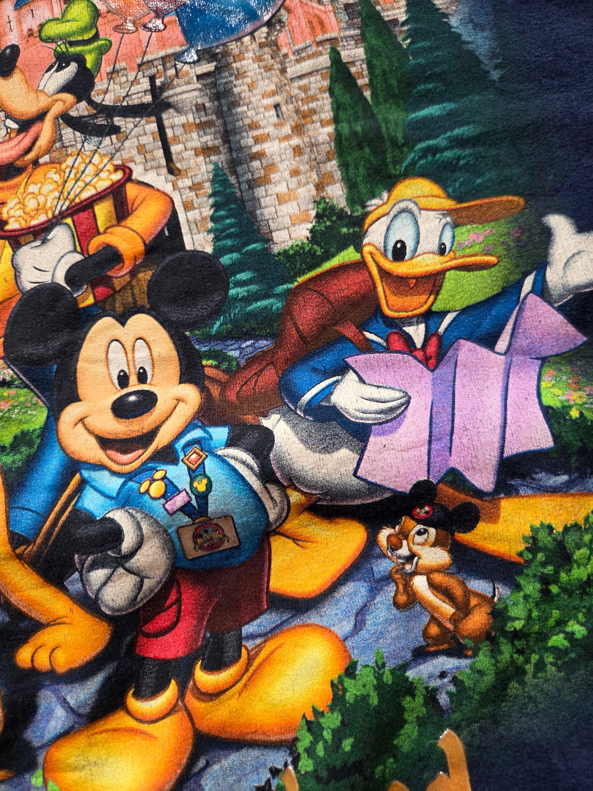 Disney Parks Disneyland Resort Mickey & Friends Castle Navy Sweatshirt S image 8