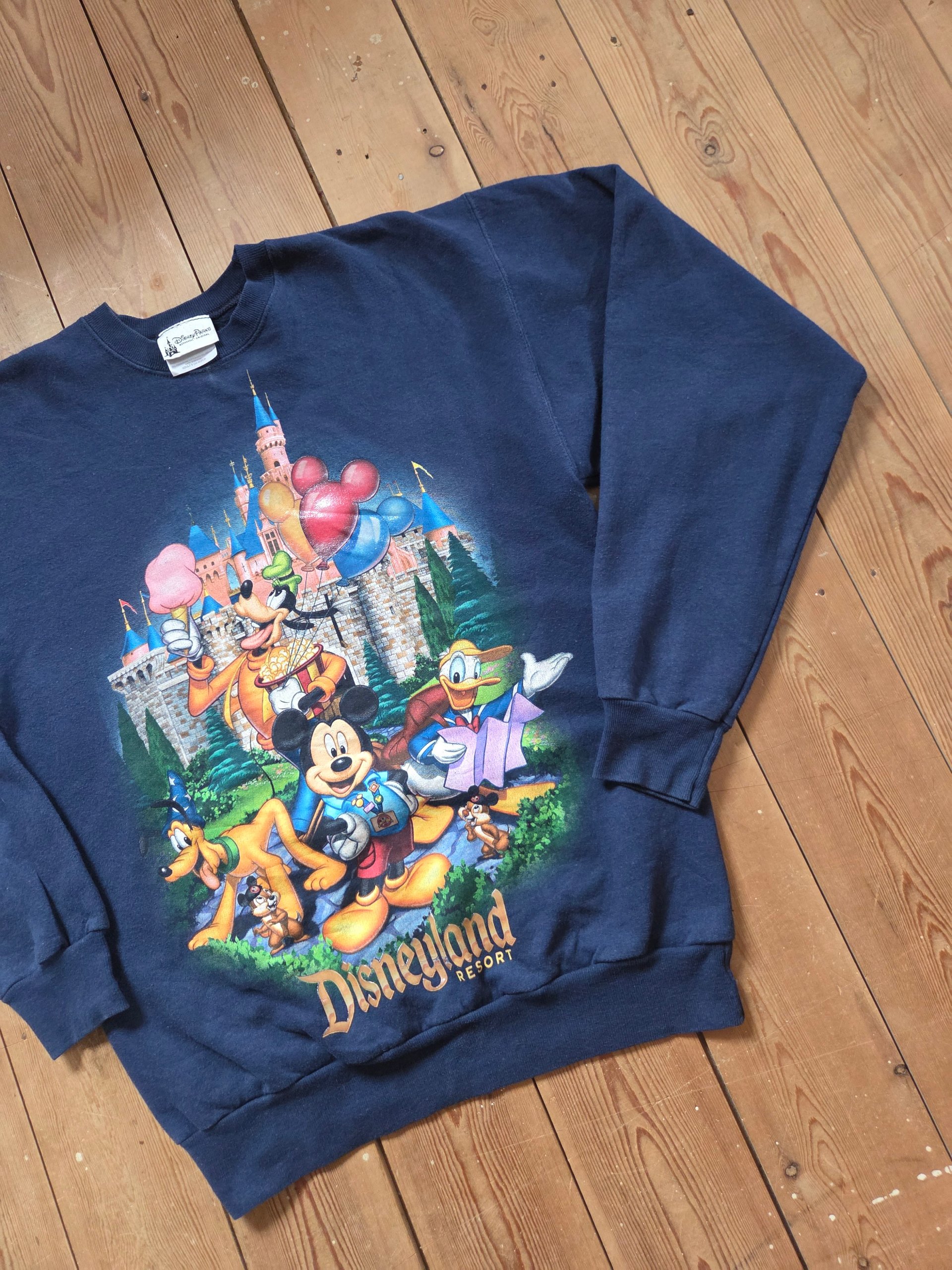 Disney Parks Disneyland Resort Mickey & Friends Castle Navy Sweatshirt S image 10